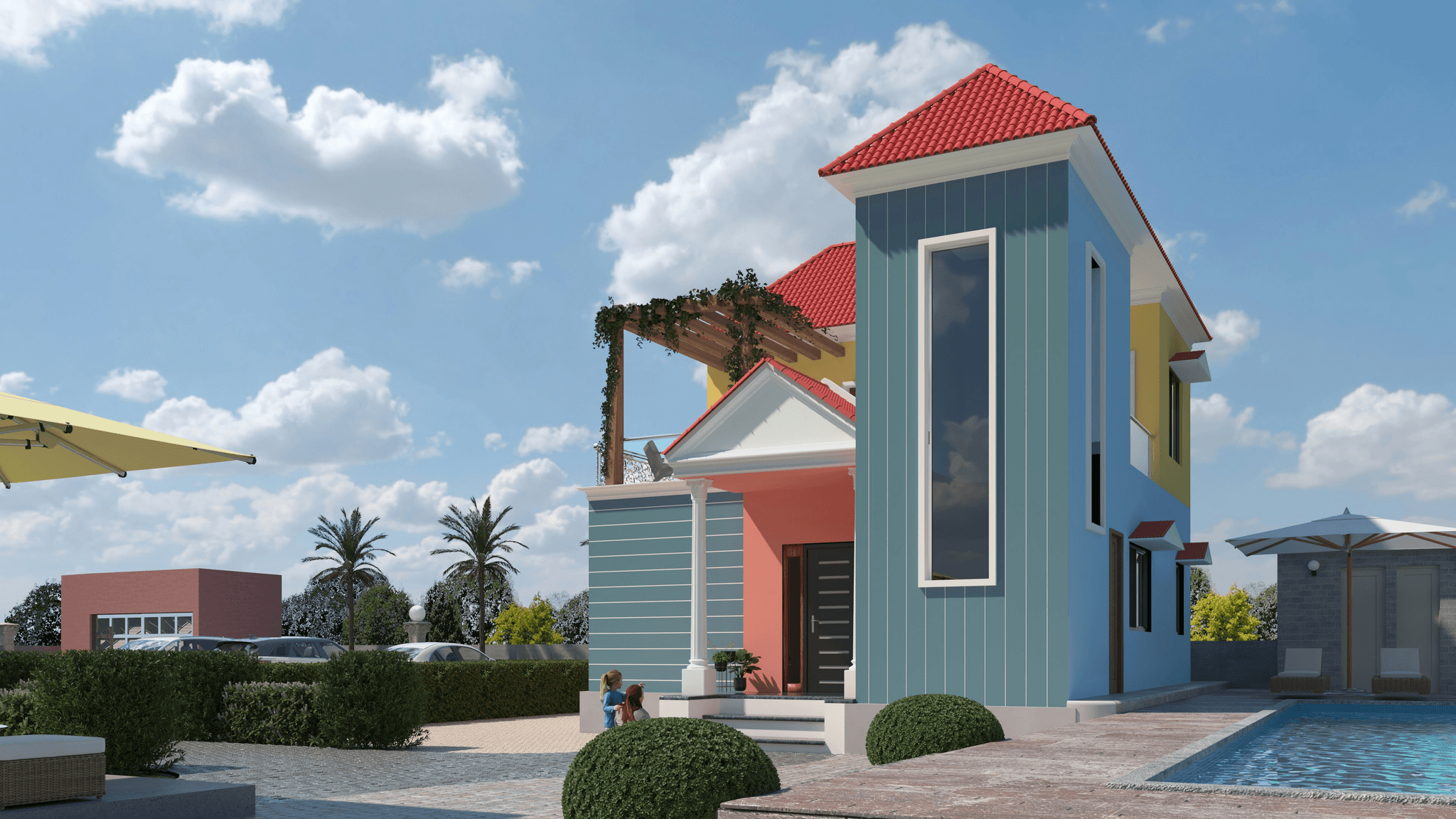 Vibrant mobile home community with amenities offering affordable living options.