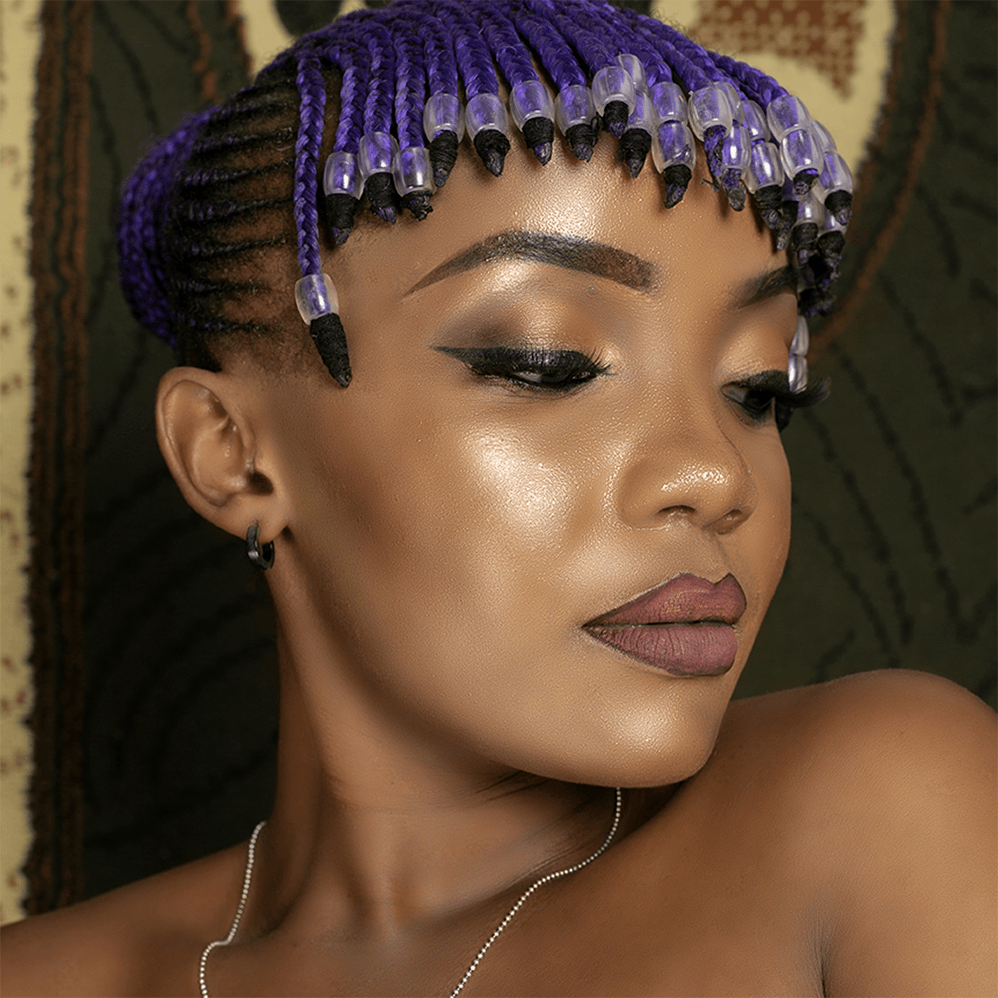 Popular braid styles showcasing extension braid colors for dark skin