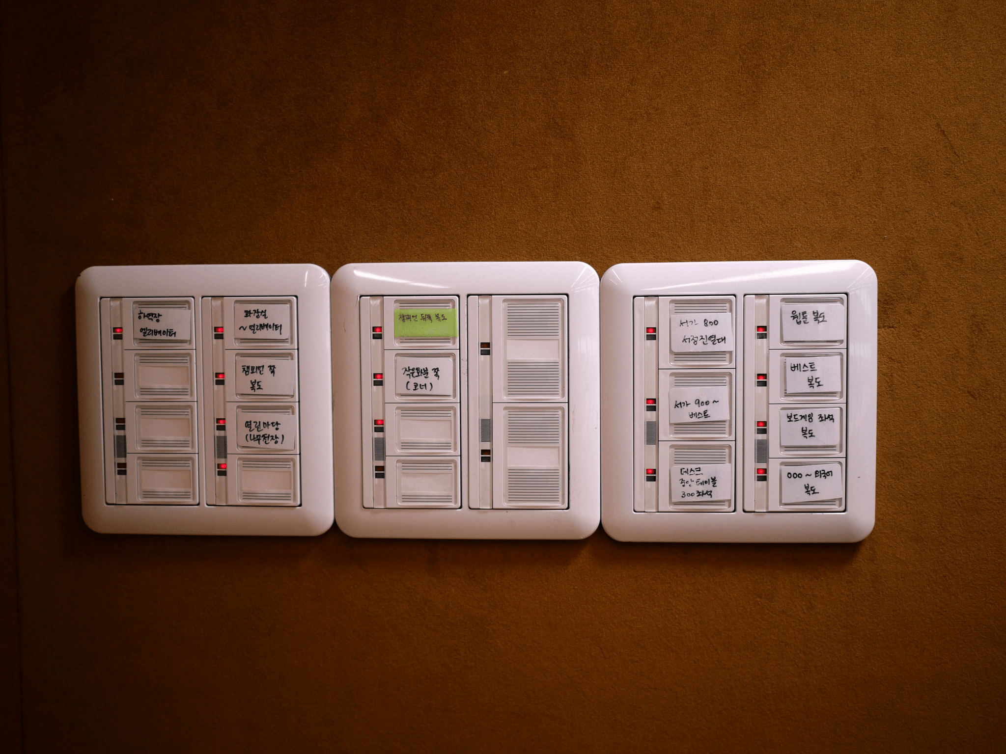 Smart home control panel in new prefab houses