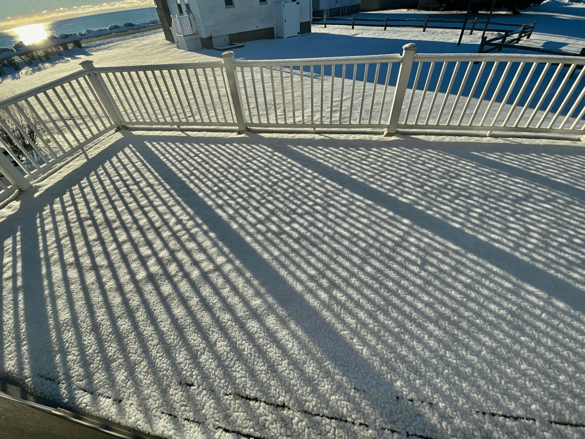 is composite decking slippery in winter concerns addressed