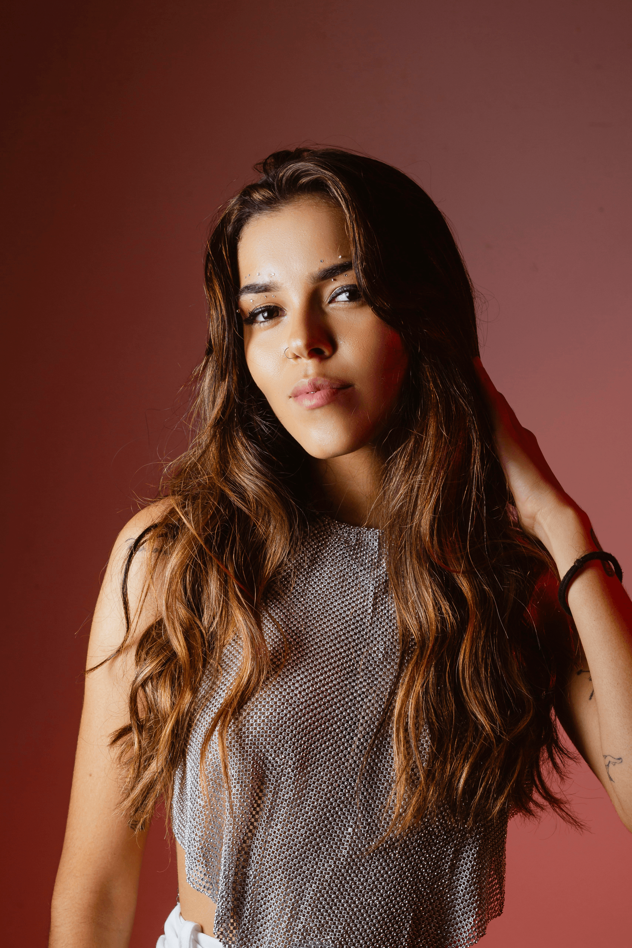 Best human hair bundles displayed on a model showcasing beauty.