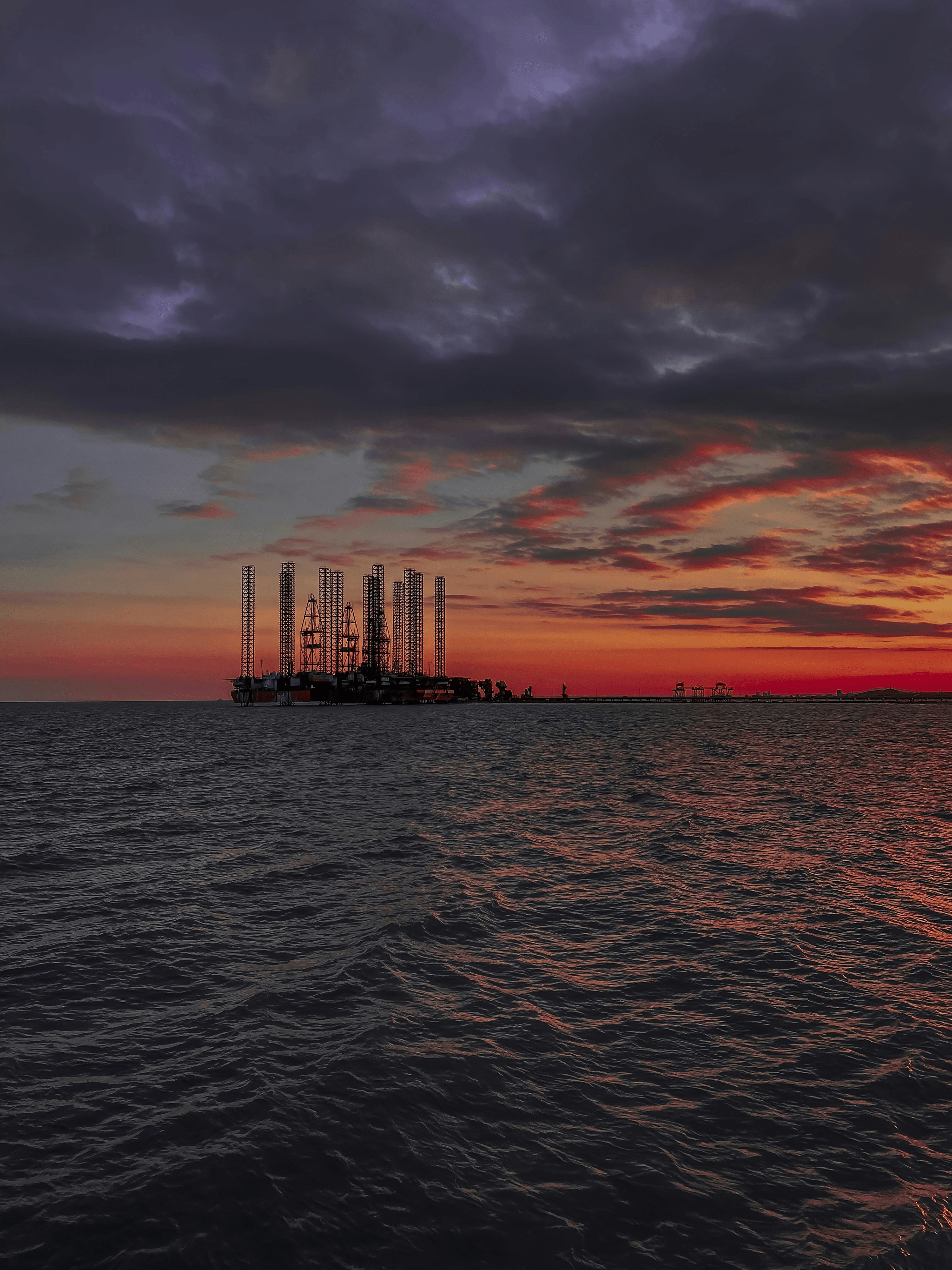 Innovative oil rig accommodation showcasing sustainable living above water.