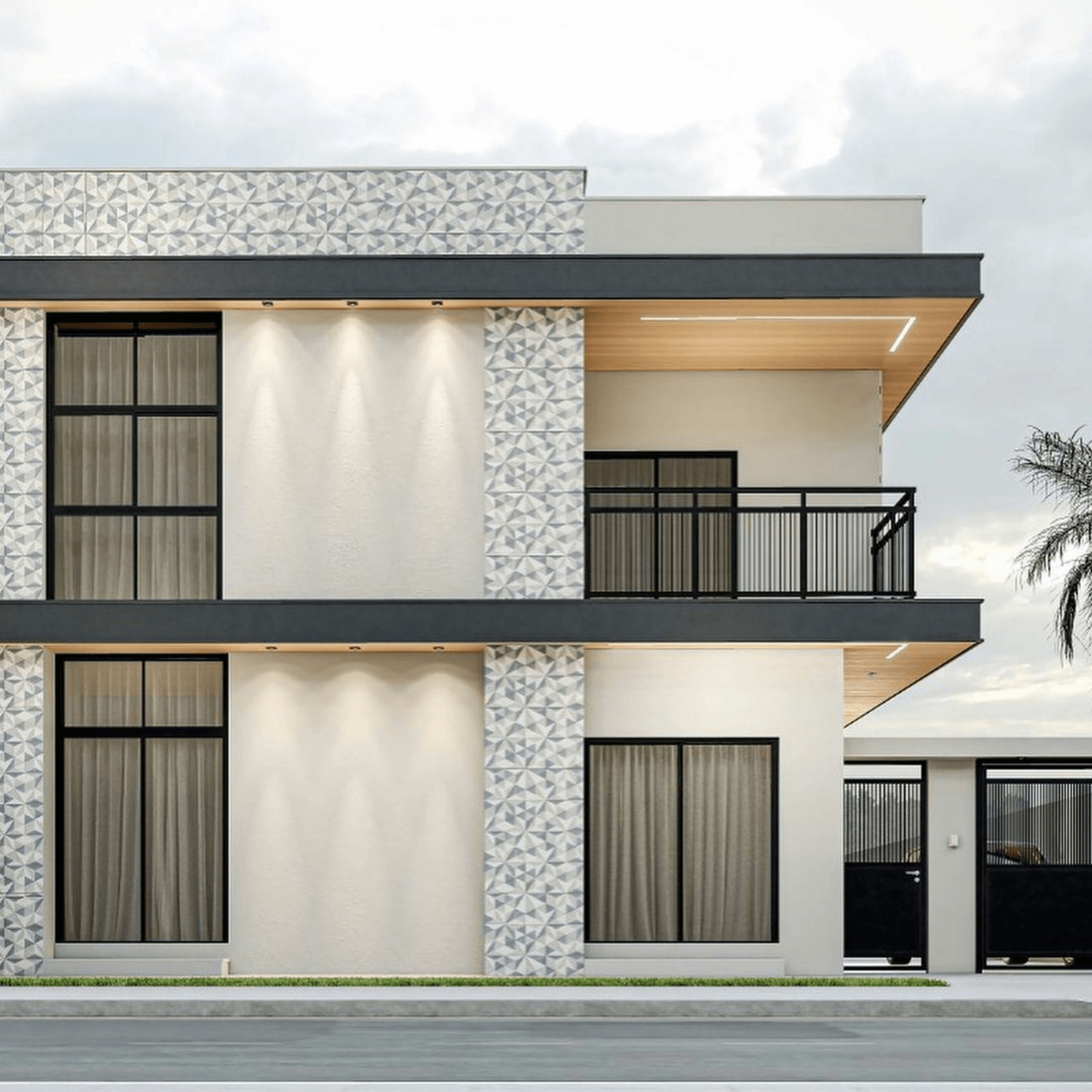 Container mansion exterior design