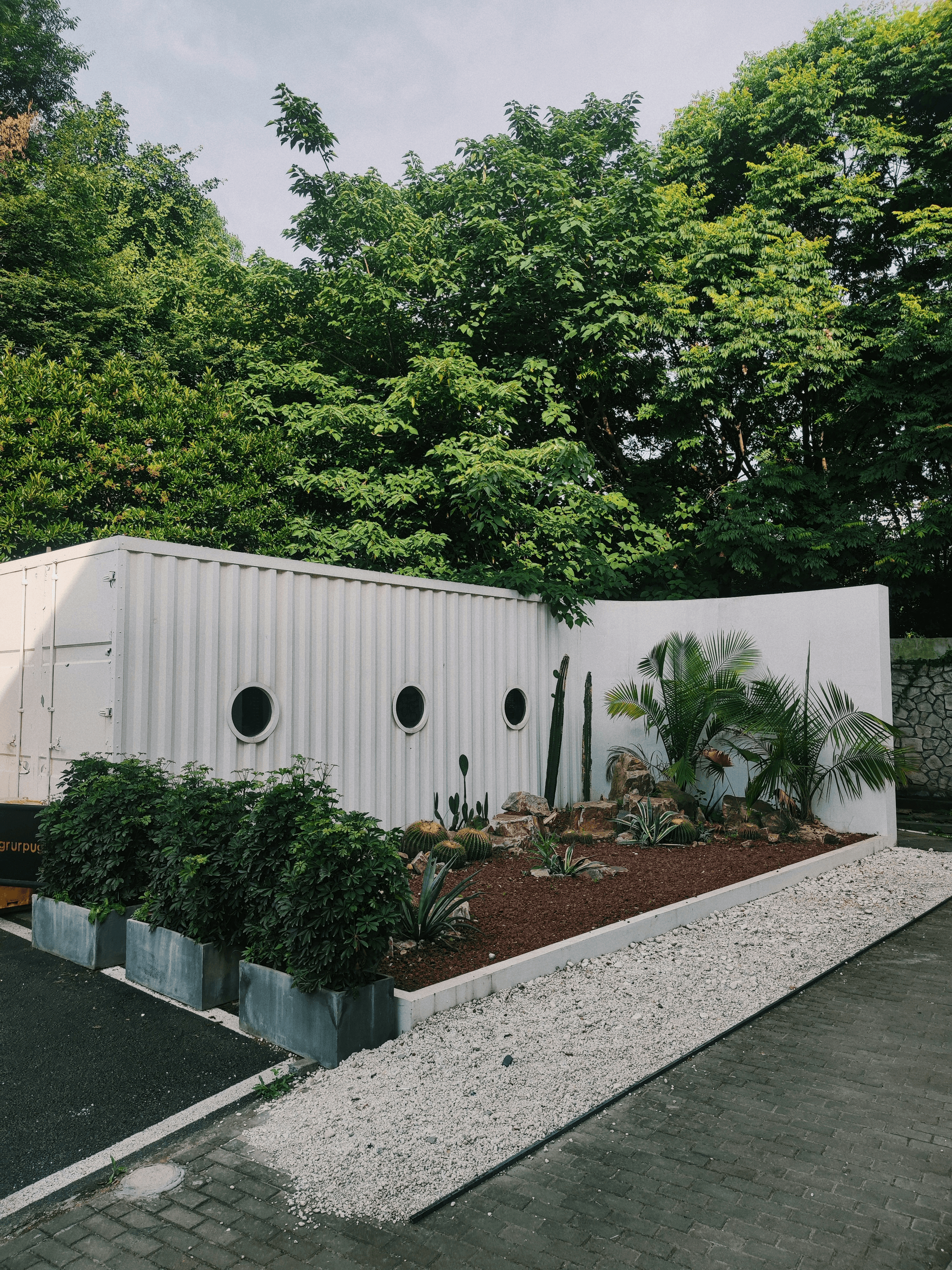 Eco-friendly container school promoting sustainability.