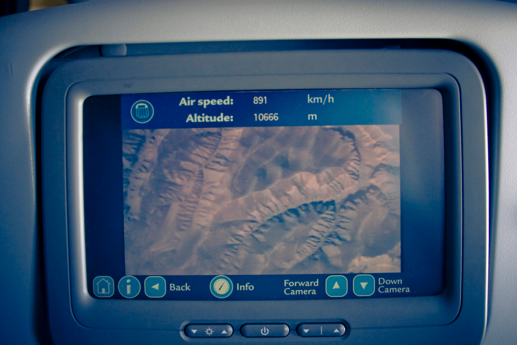 Detailed view of an airport weather report with critical flight information.