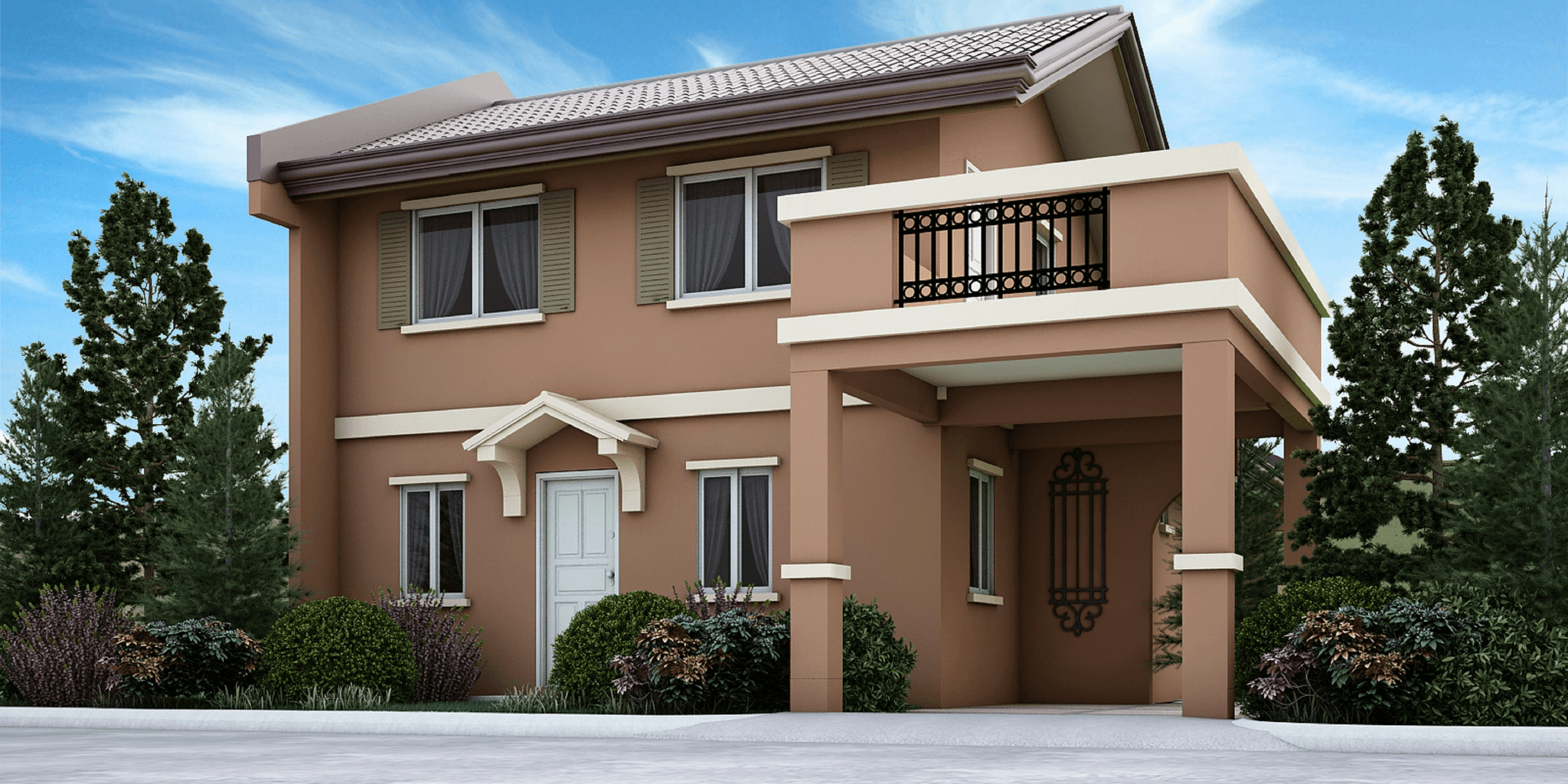 Stylish exterior design of modular bungalow homes