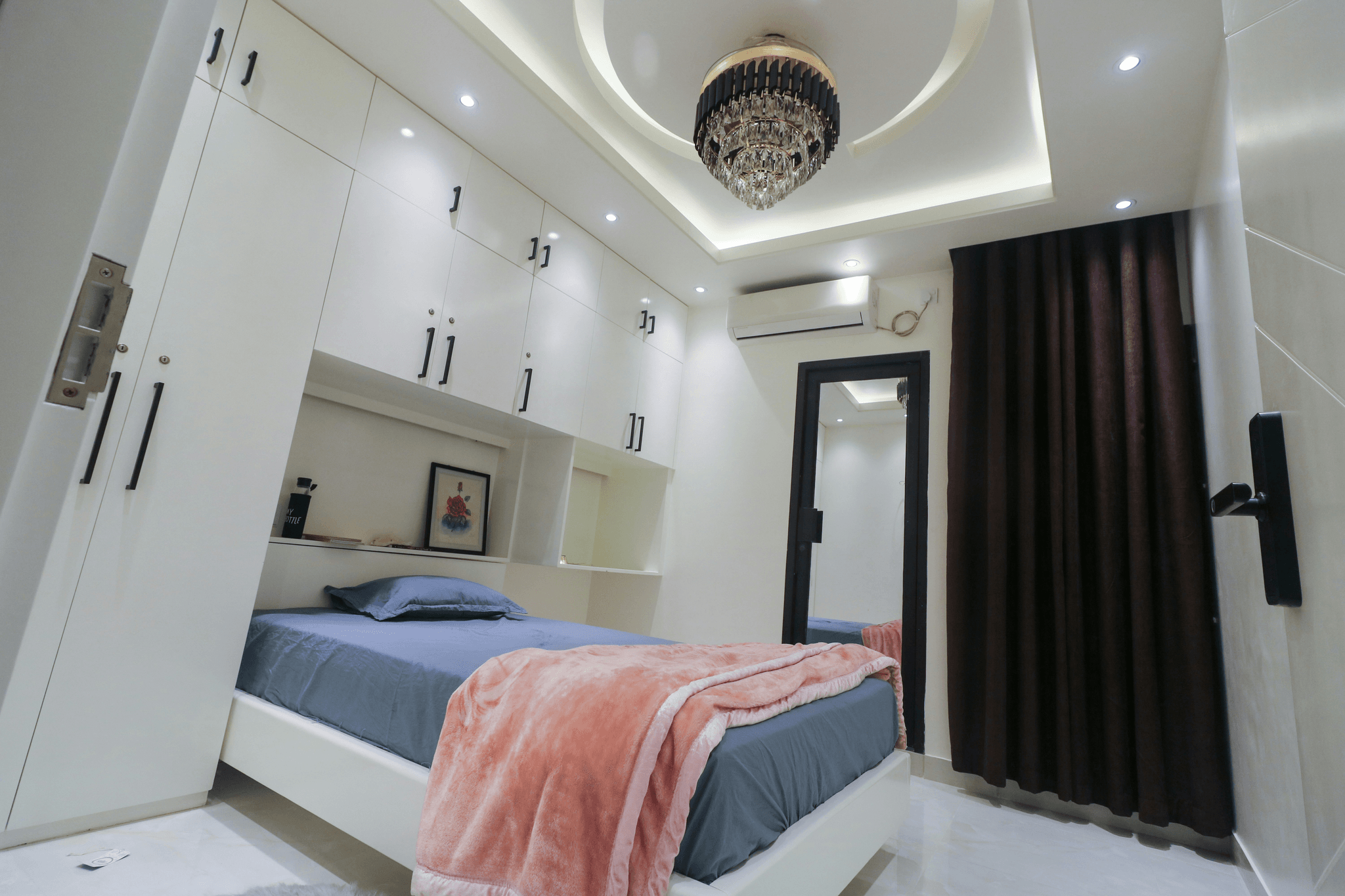 Personalized space capsule house bedroom