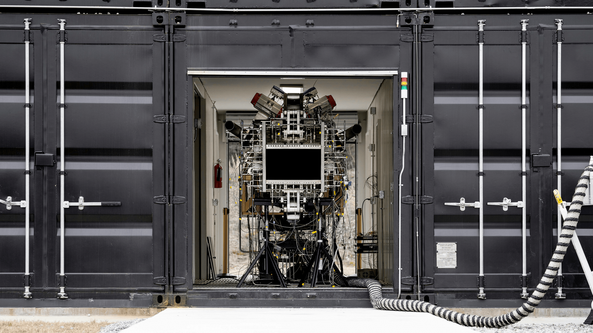 Shipping Container Inspection with Vibration Testing for Load Security