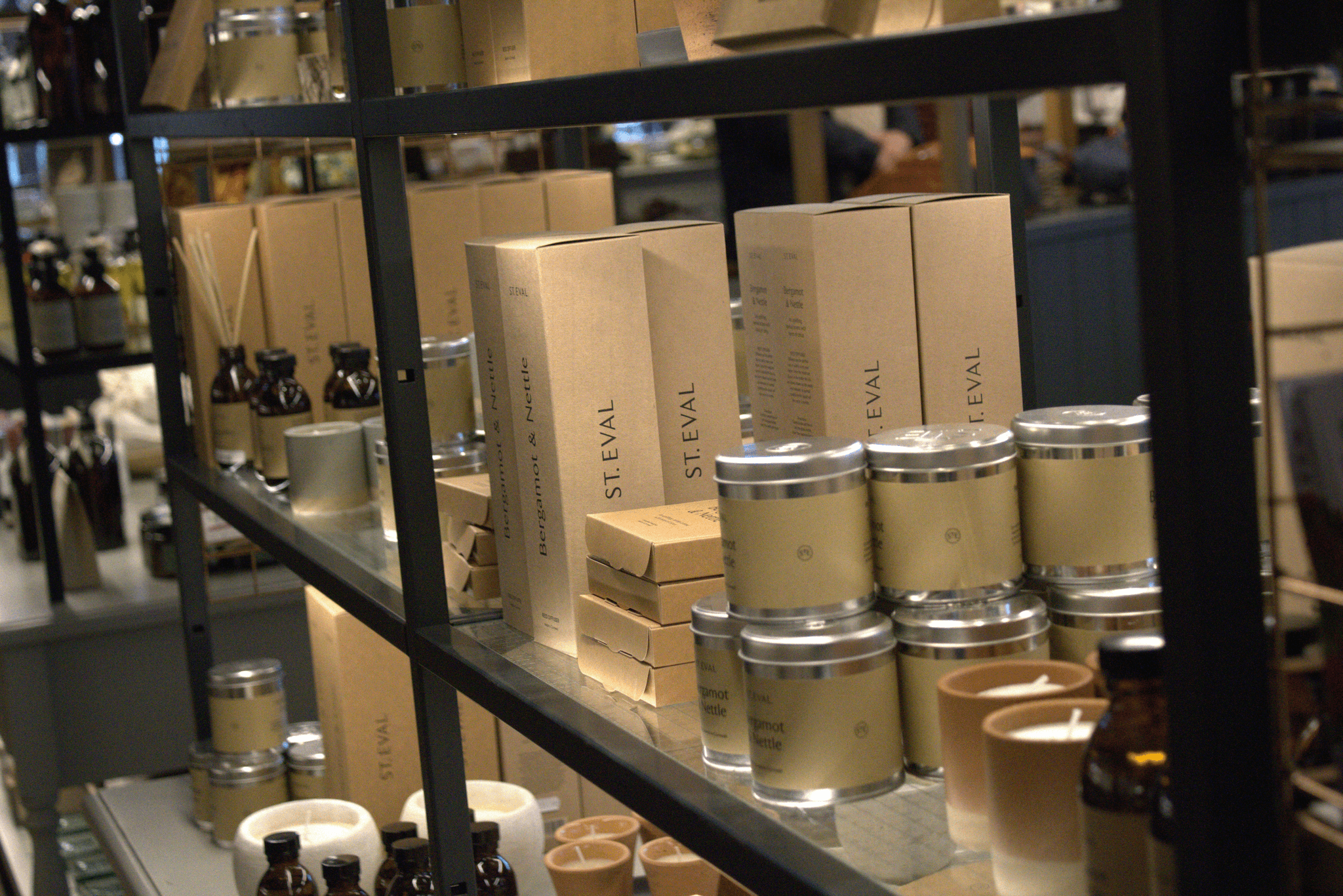 Customized private labels products on retail shelves