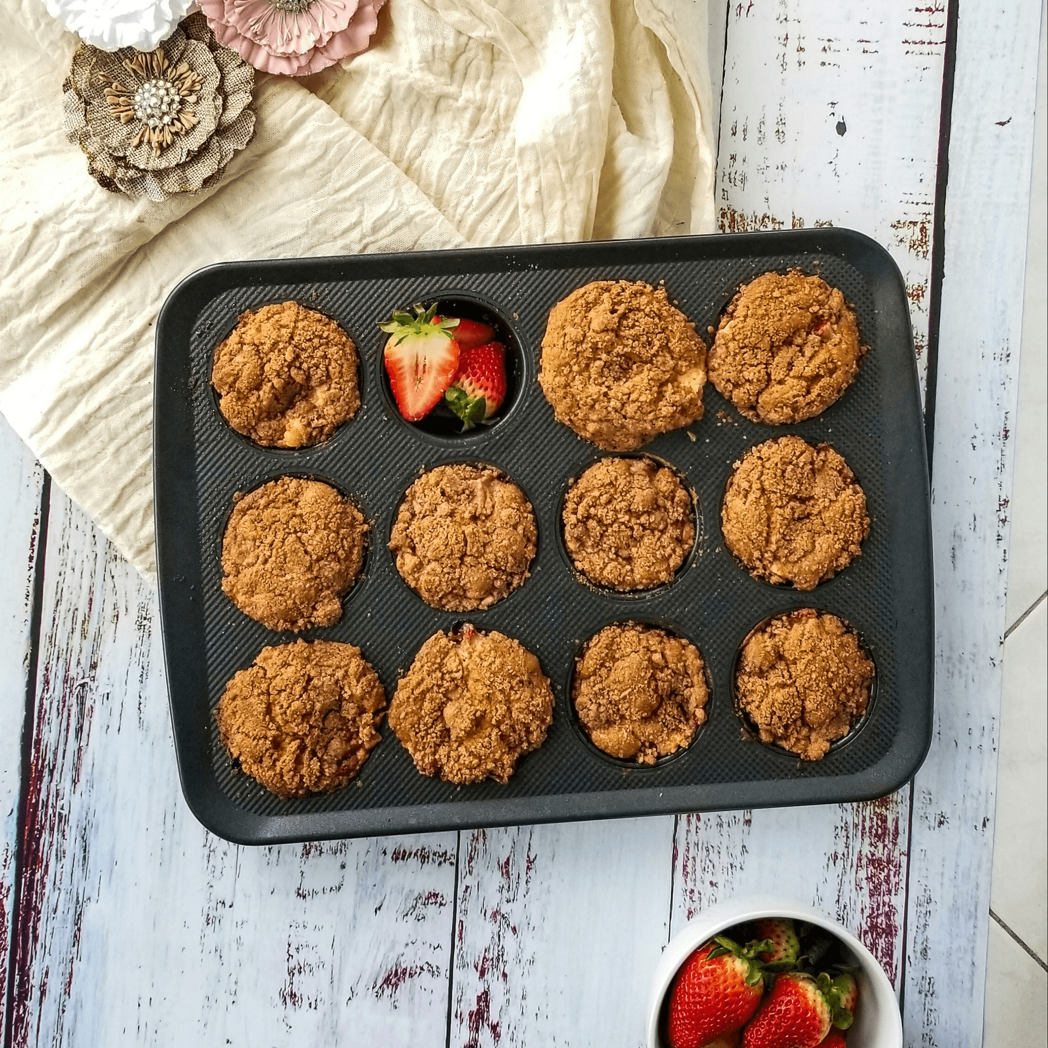 Delicious muffins using freeze dried fruit powder for baking