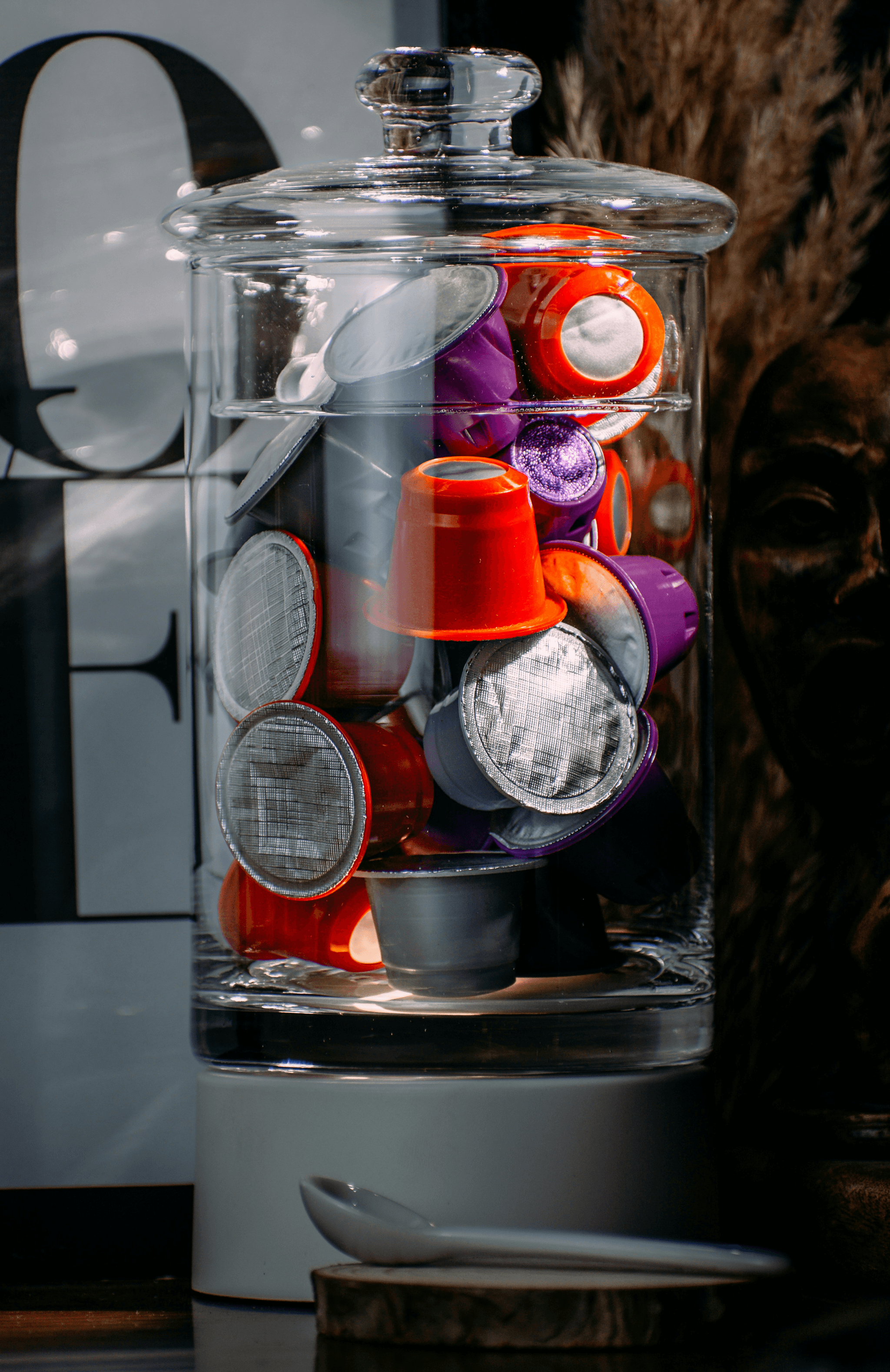 In-car storage solution using versatile capsule container