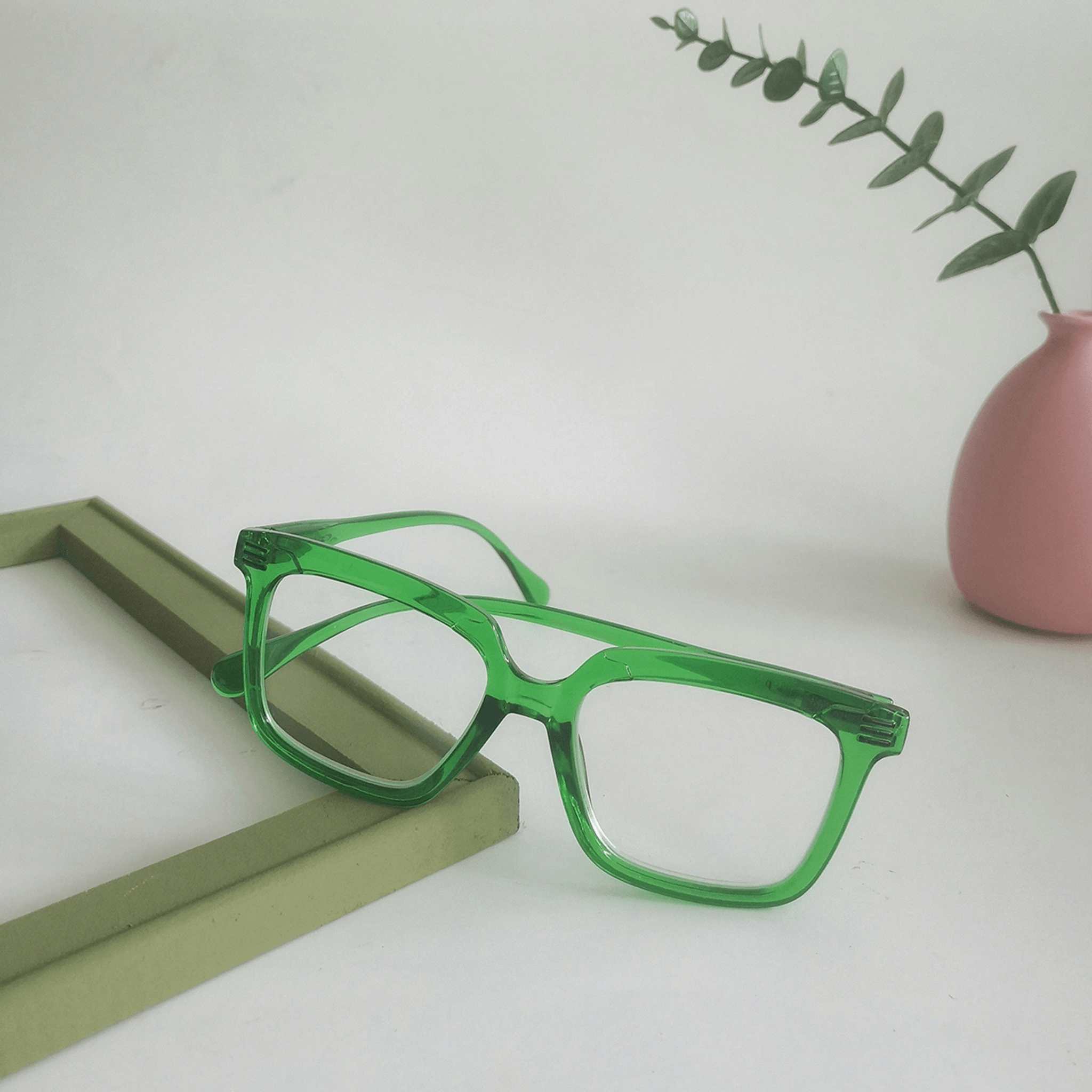 Stylish eco eyewear made from recycled materials.