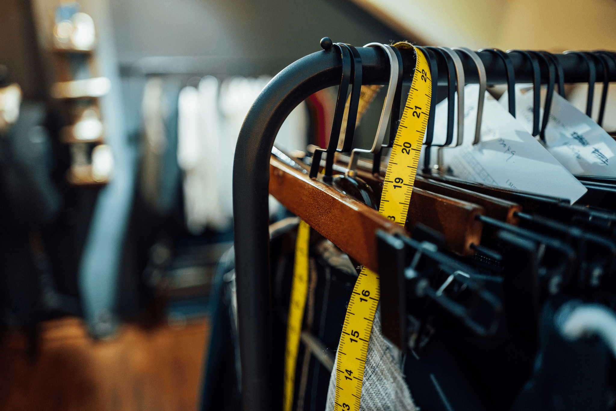 Garment quality control inspection at textile factory