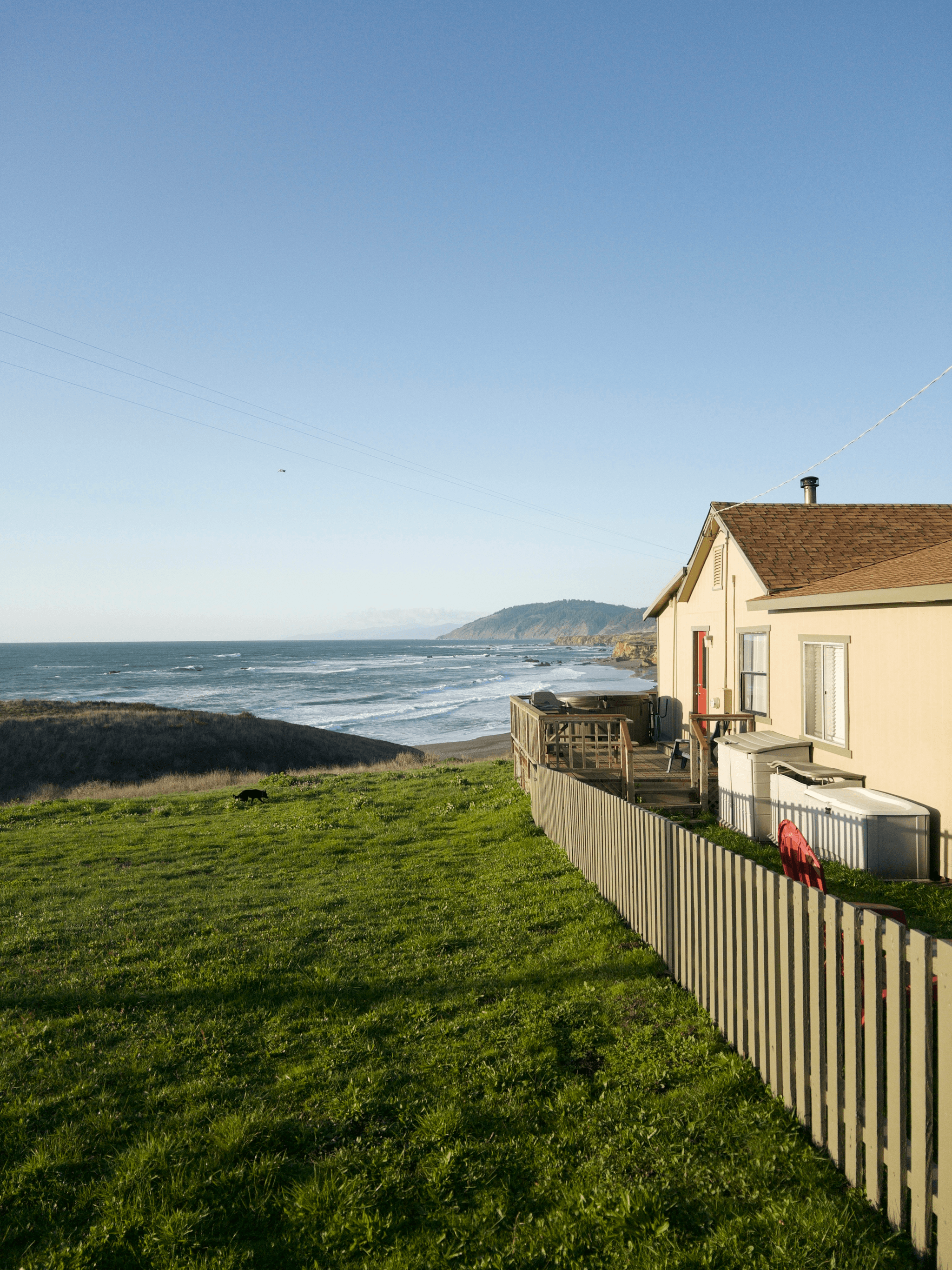 Prefab Beach House overlooking ocean