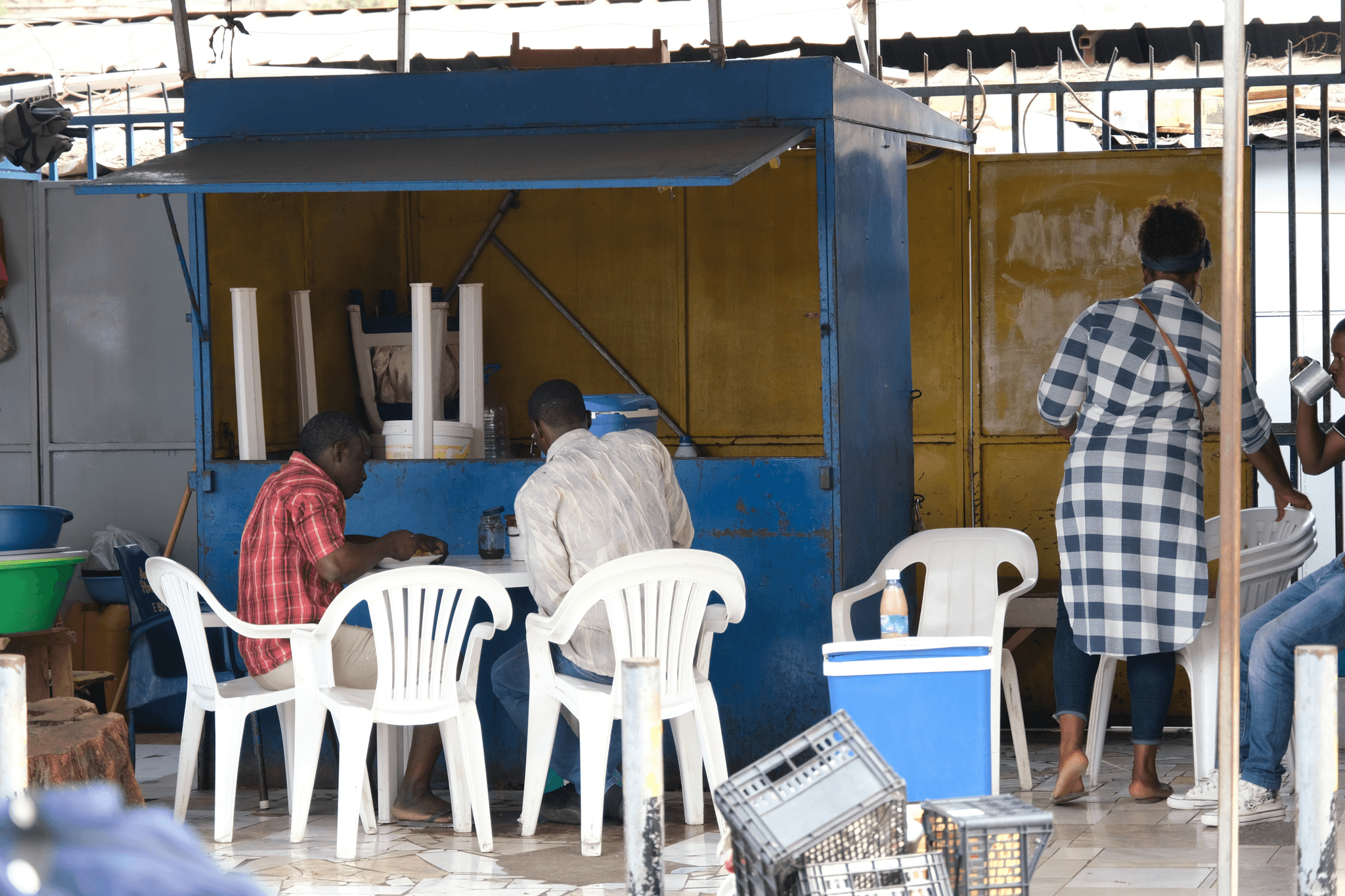 Portable ticket booth enhancing customer experience at outdoor events.