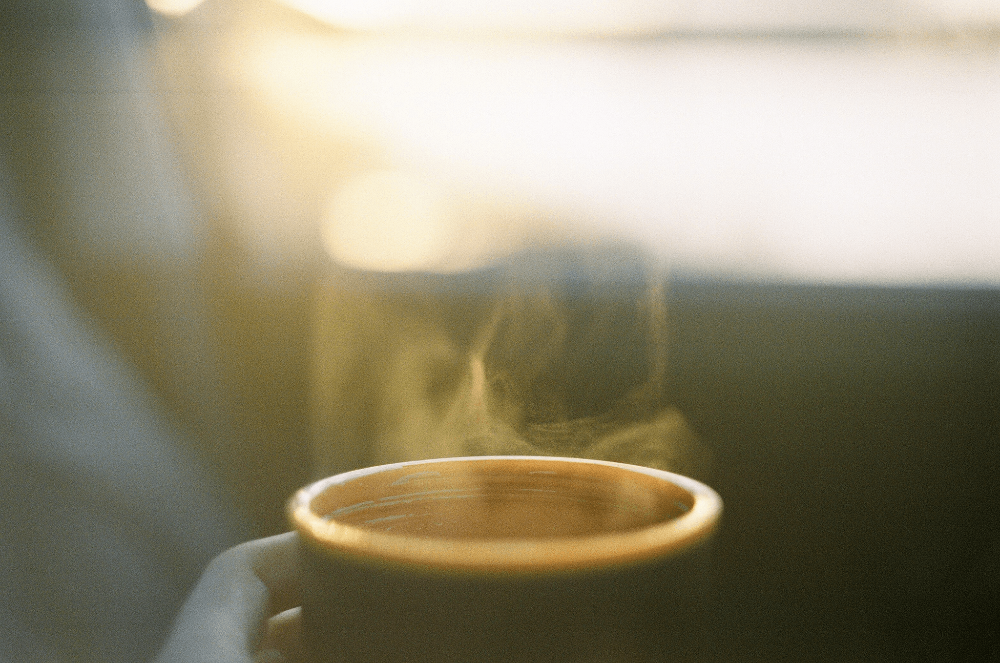 Benefits of coffee: Enjoying a hot cup of aromatic coffee