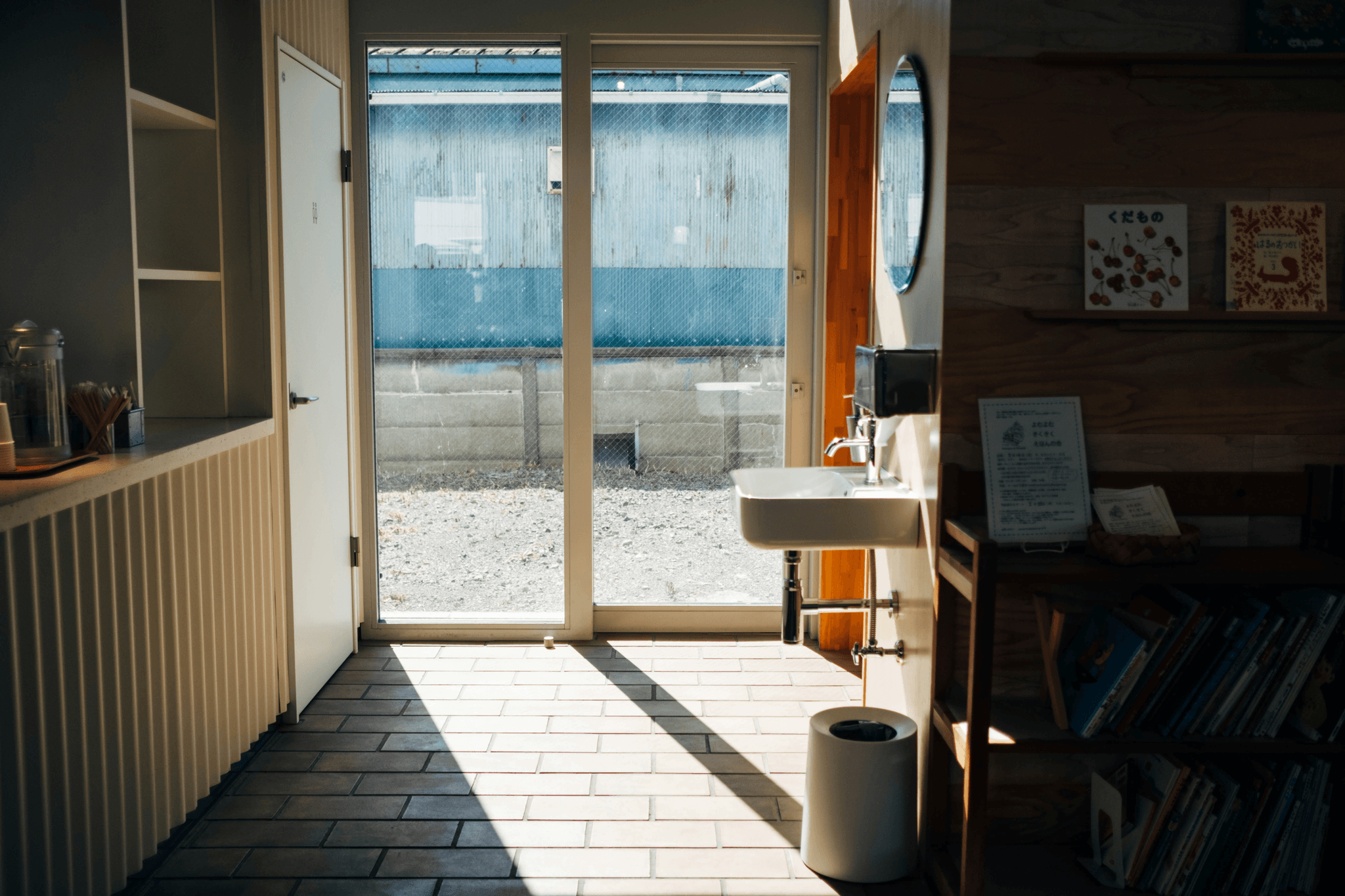 Stylish modular portable bathroom enhancing natural light