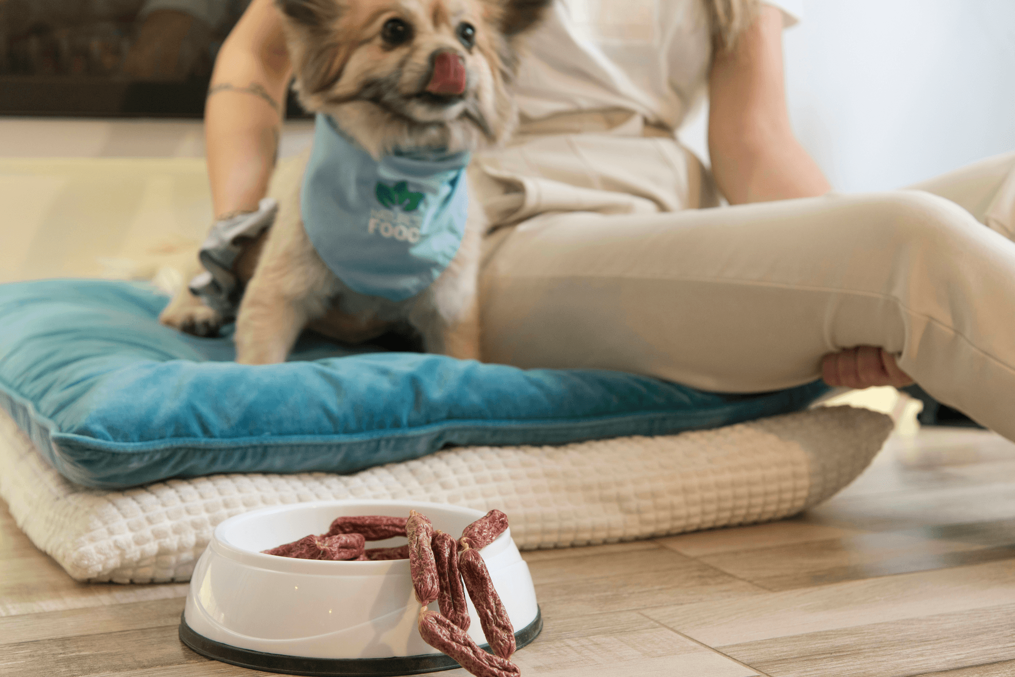 how to entertain dog while working from home with DIY Snuffle Mat