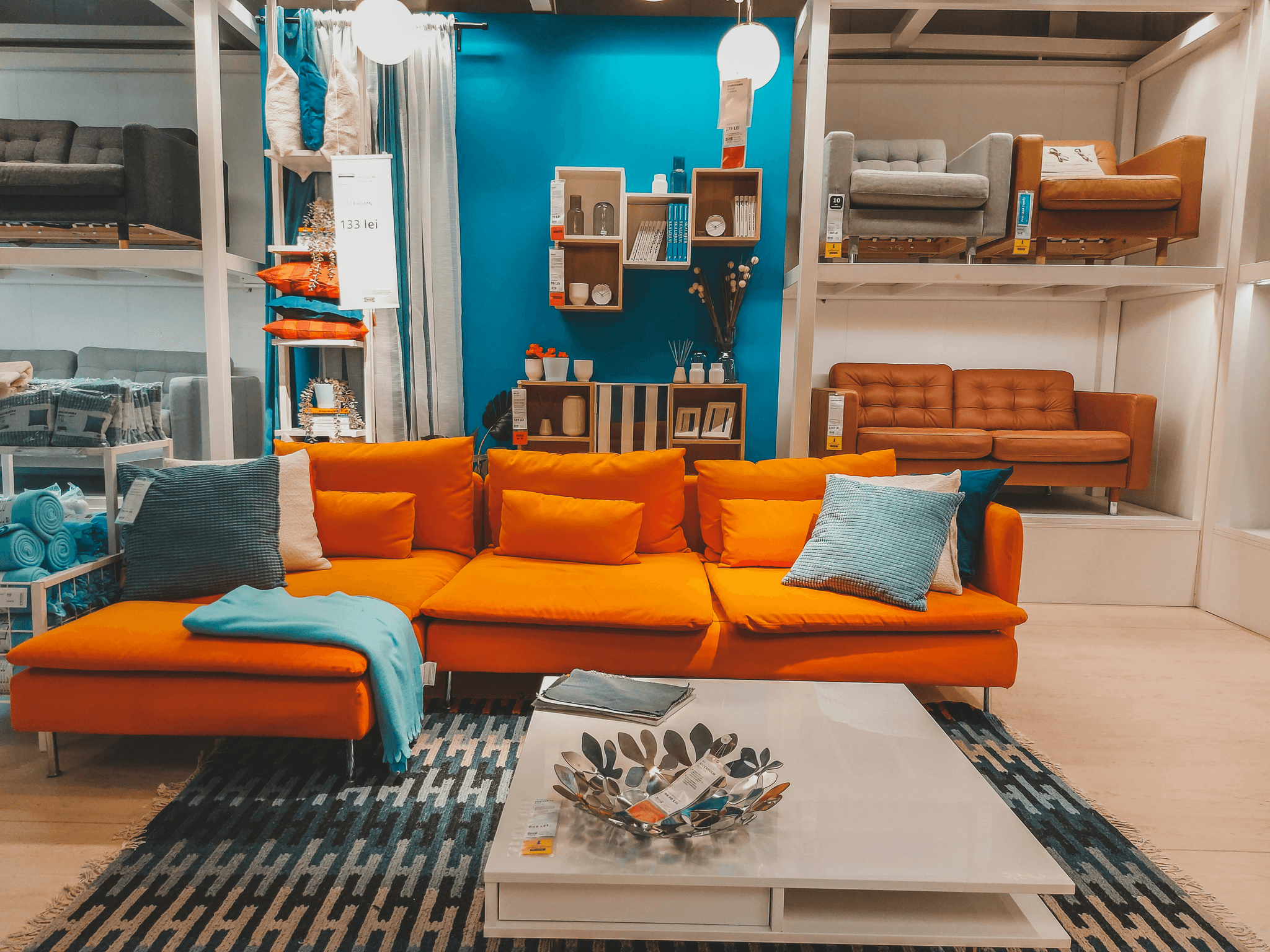 prefab tiny home with stylish multipurpose couch design