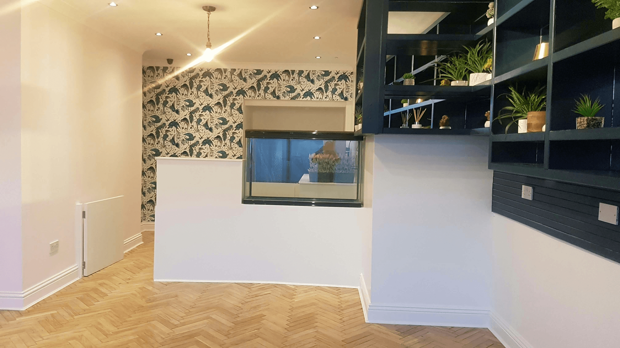 Inside a container house: Interior design featuring natural light and creative storage solutions