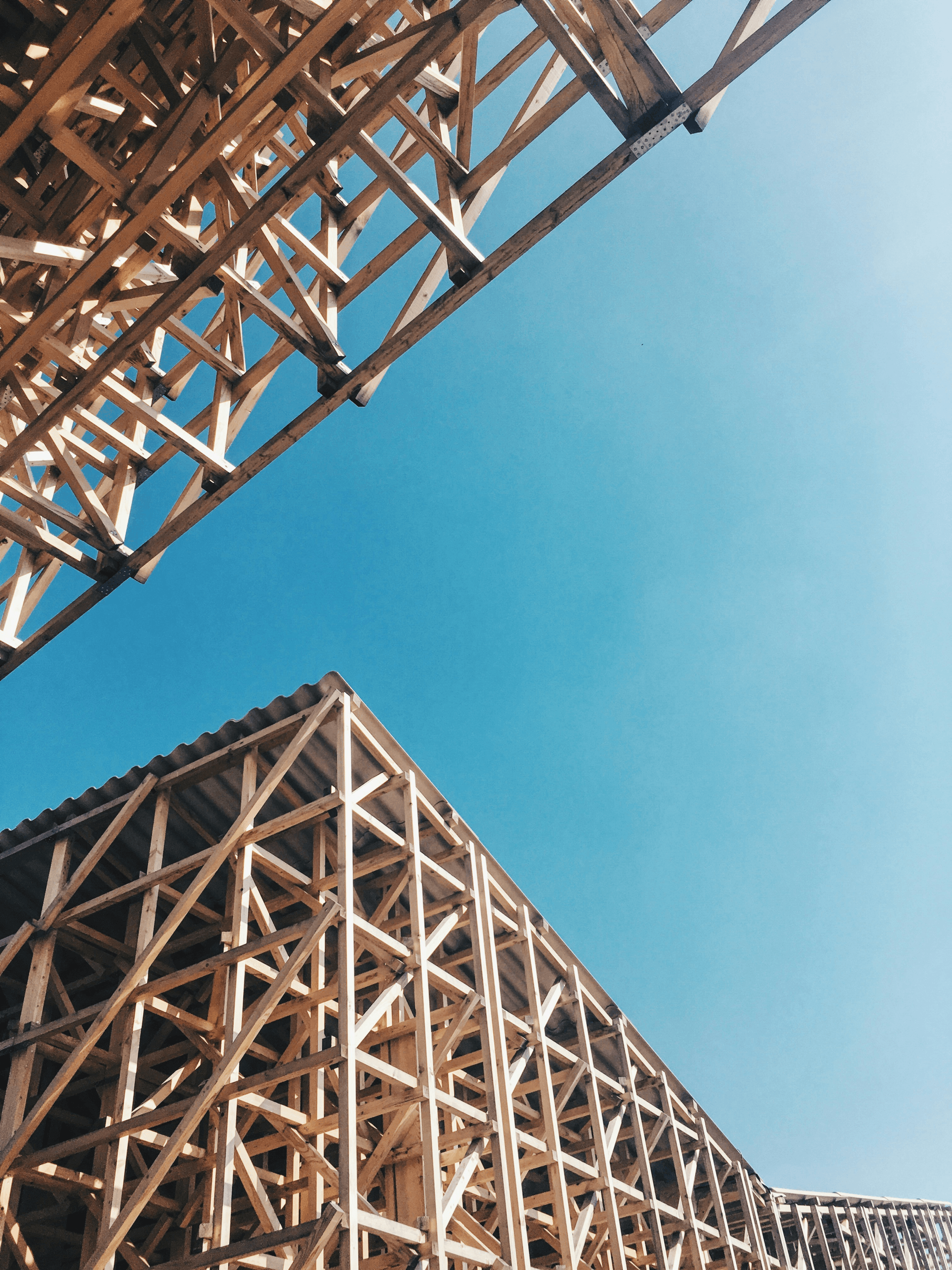 steel structure prefab house construction site