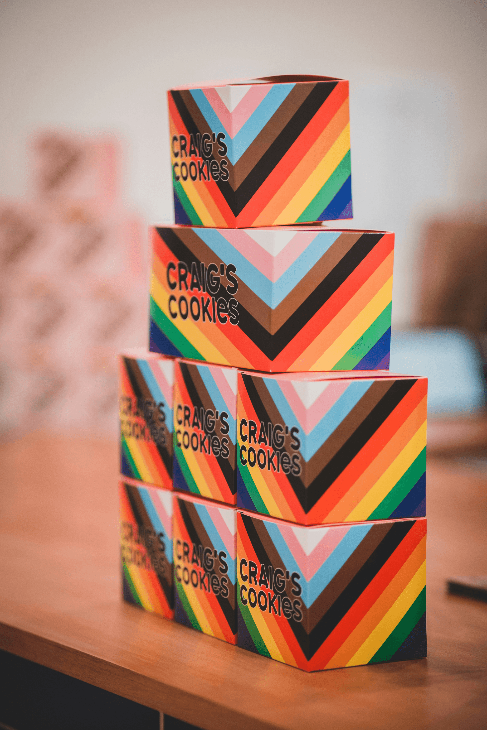 Eye-catching custom cake boxes showcasing unique designs and branding.