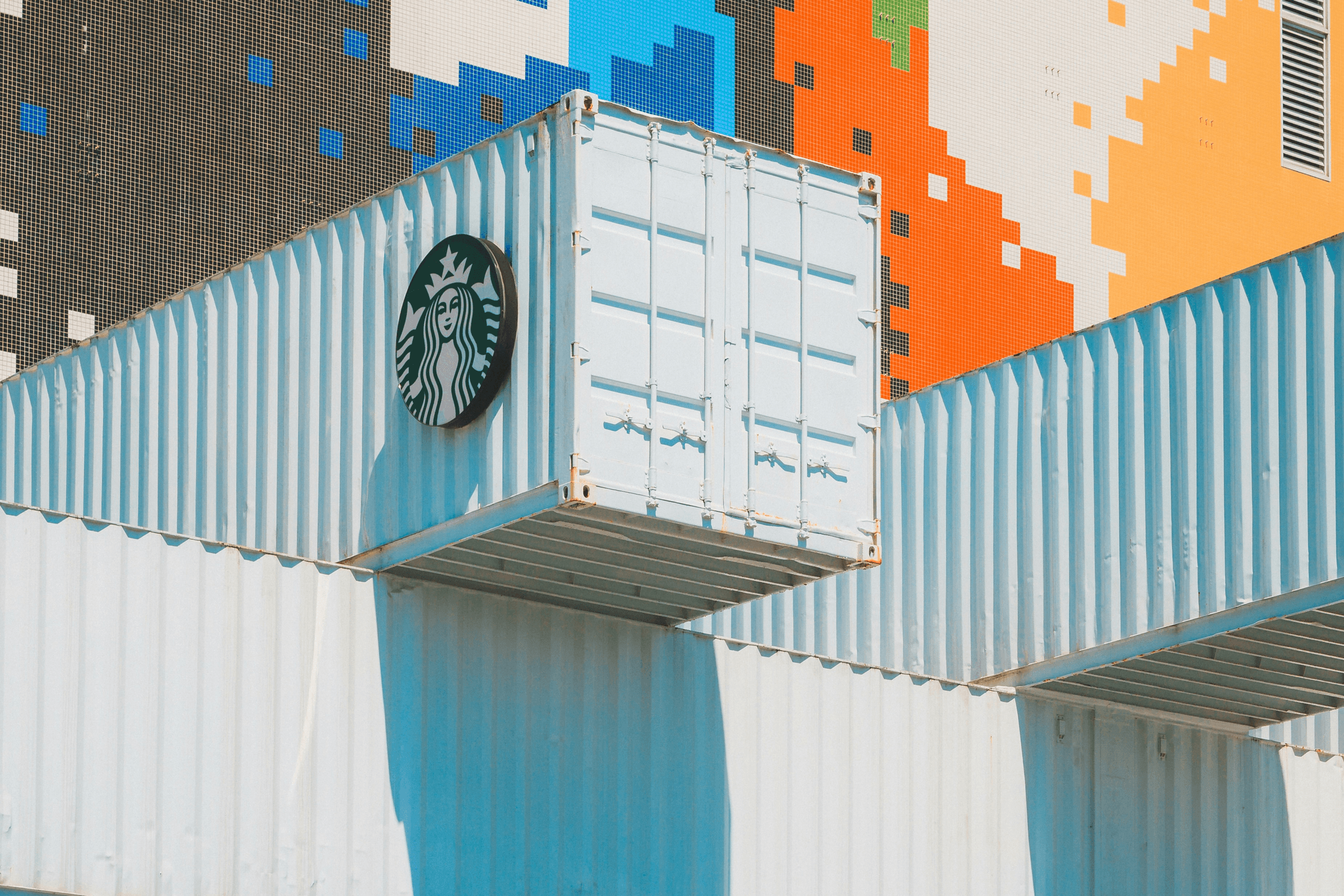 coffee shop shipping container example
