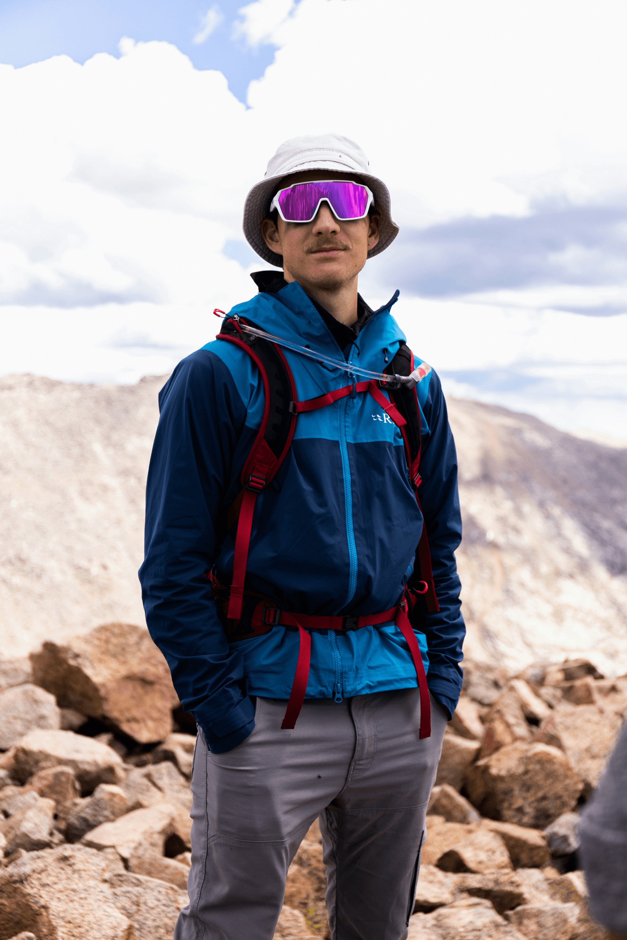 Stylish mountain climbing sunglasses providing comfort and protection