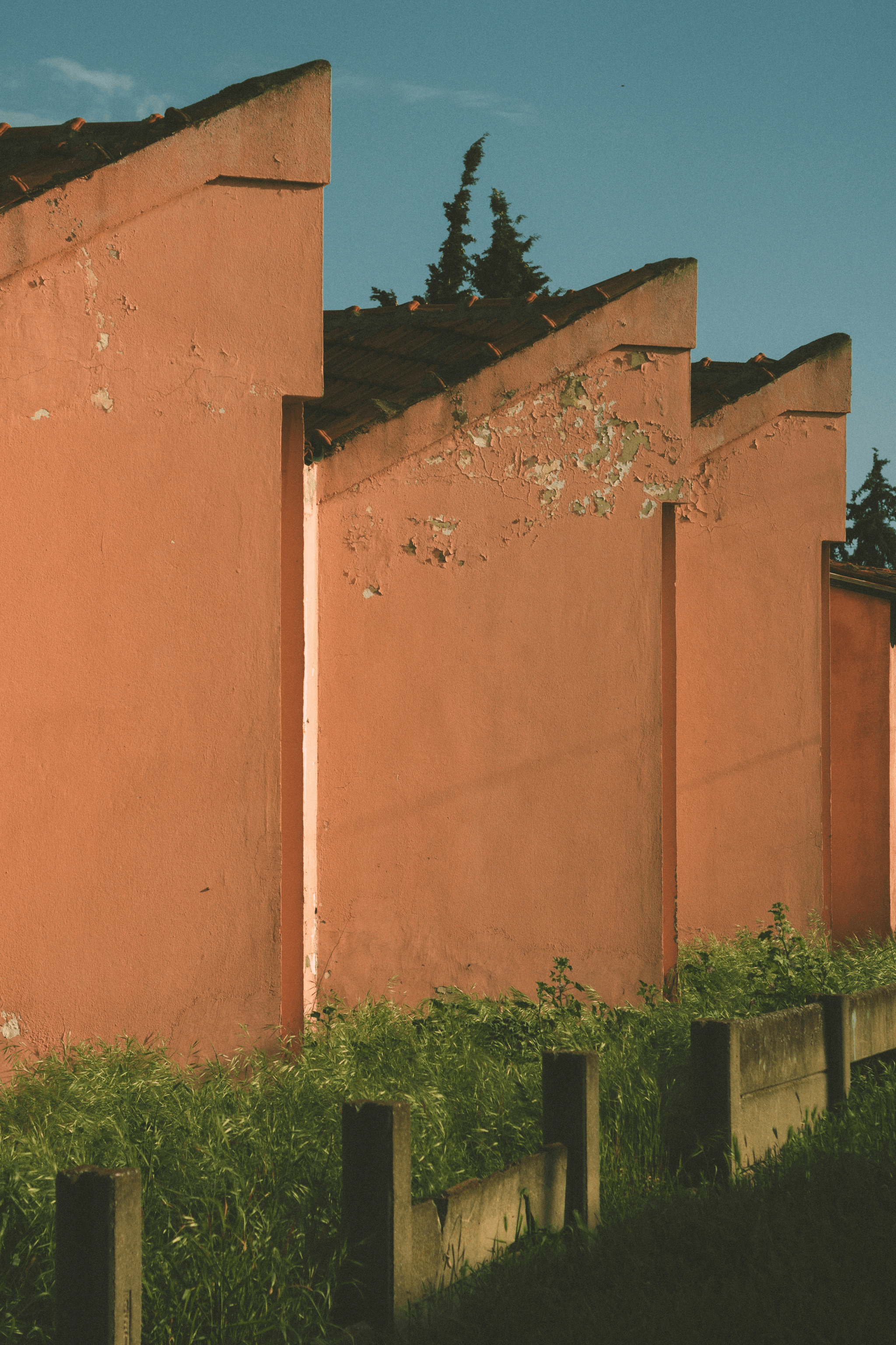 Modern blast resistant buildings enhancing security and protection.