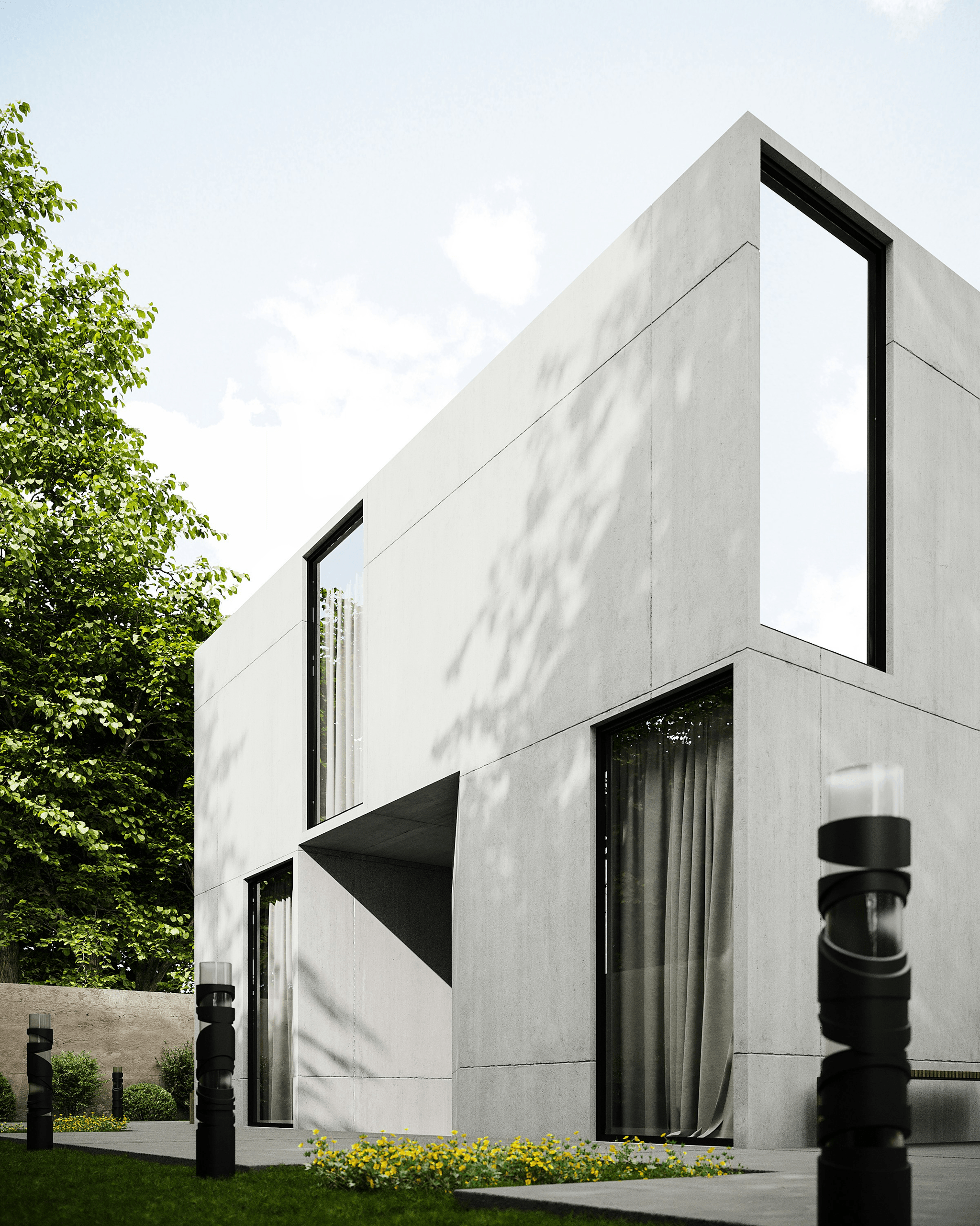 Modern Capsule House Exterior For Sale