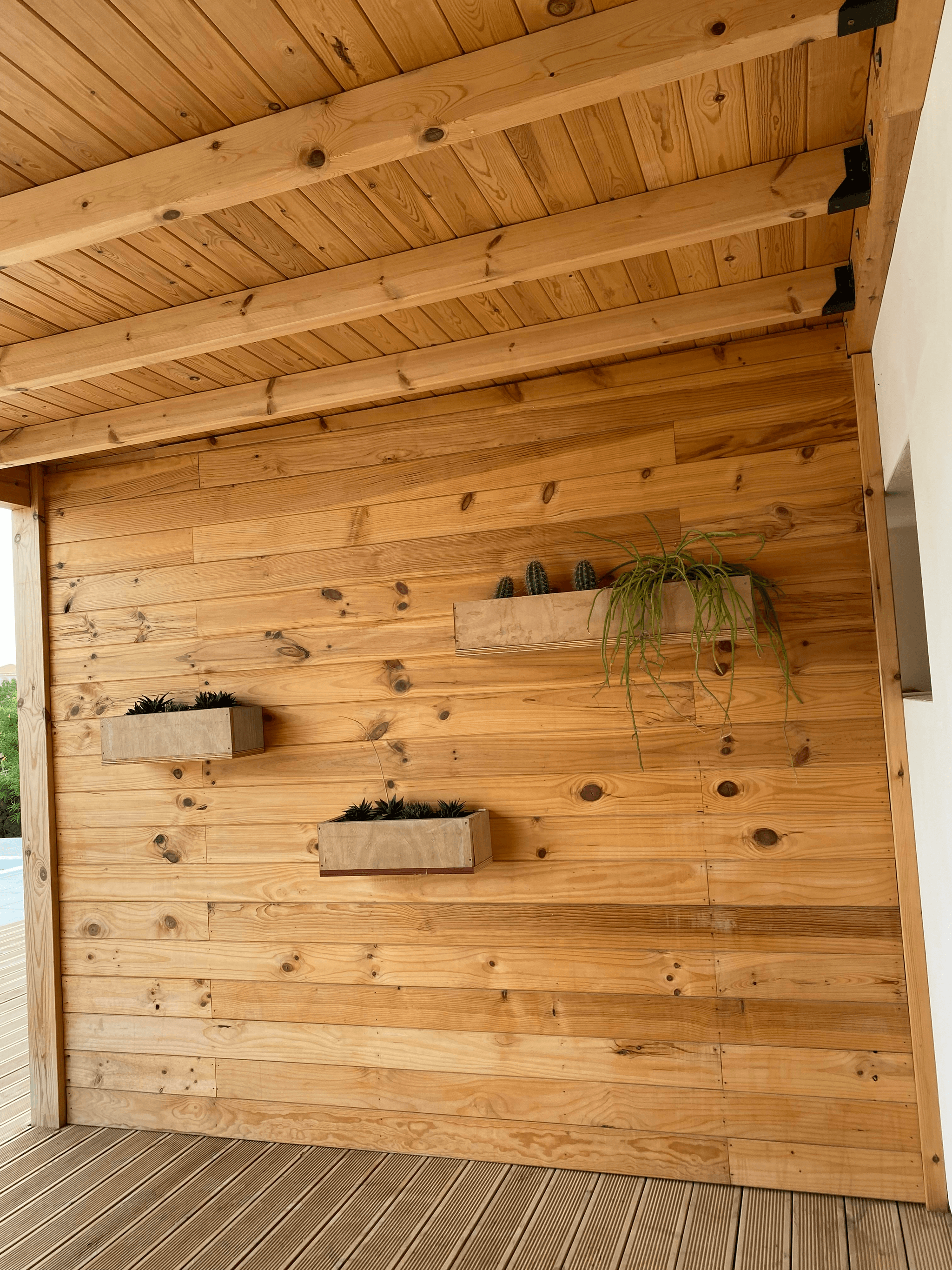 wpc wall panel enhancing outdoor living space