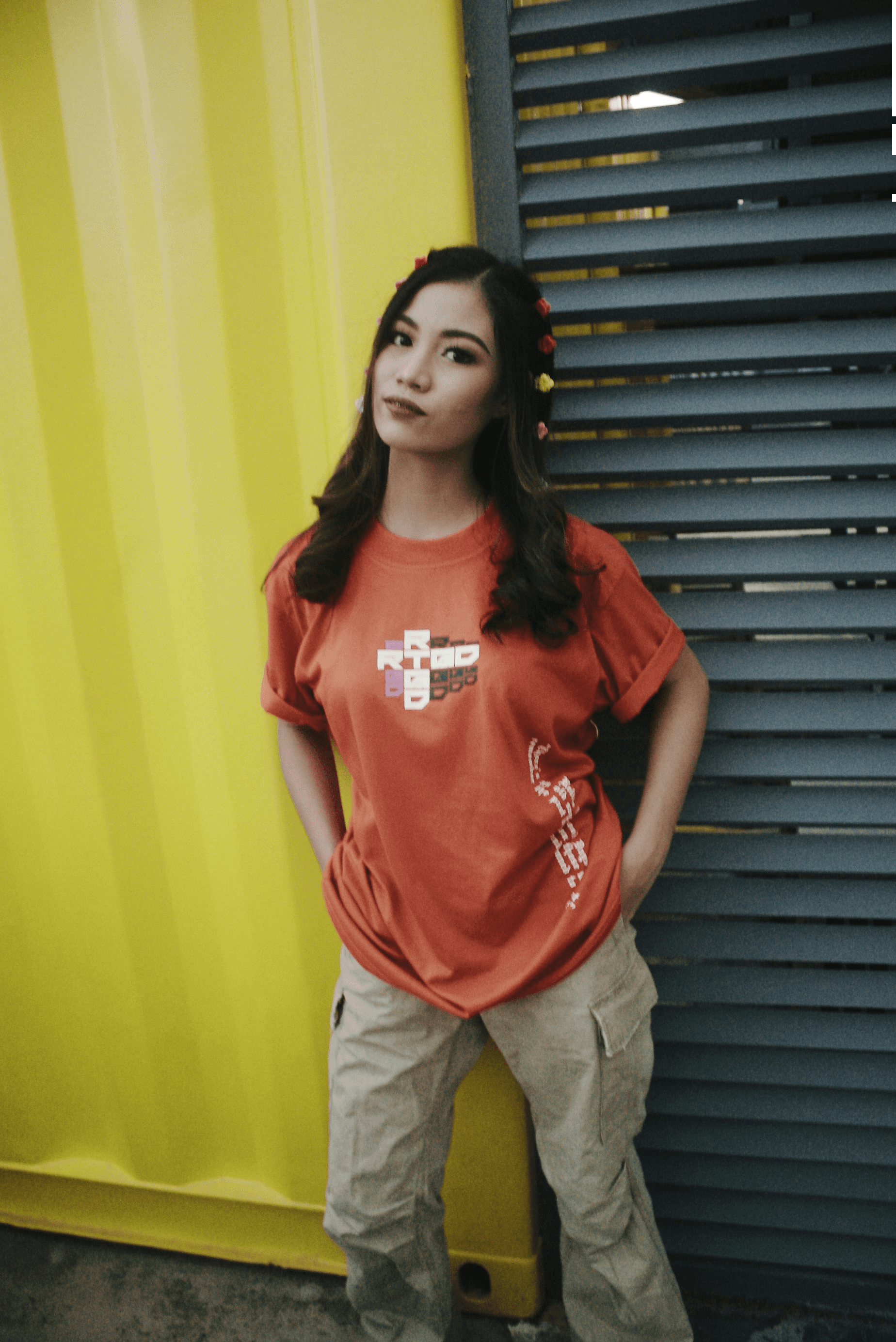 Happy customers wearing high-quality custom t-shirts from Jerzees and Port & Company for shirt manufacturers