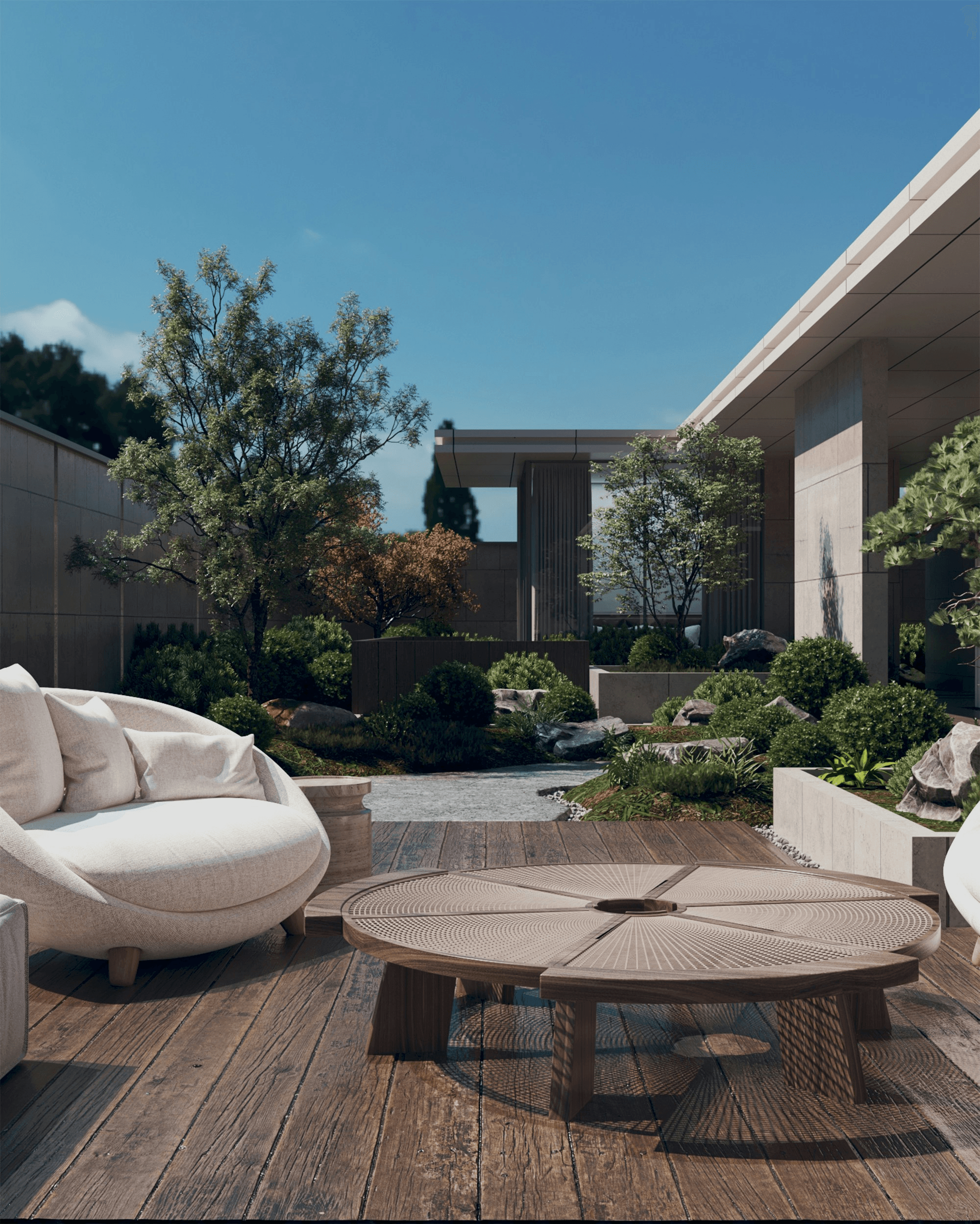 Stunning example of deck cladding enhancing outdoor living space