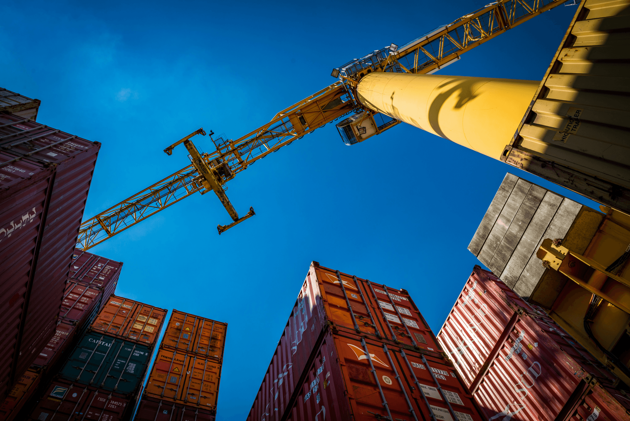 cargo container inspection overview at port