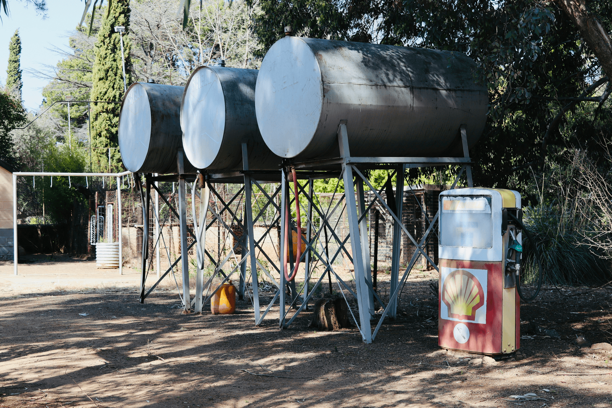Above Ground Storage Tank Inspection preparation showing inspector with tools