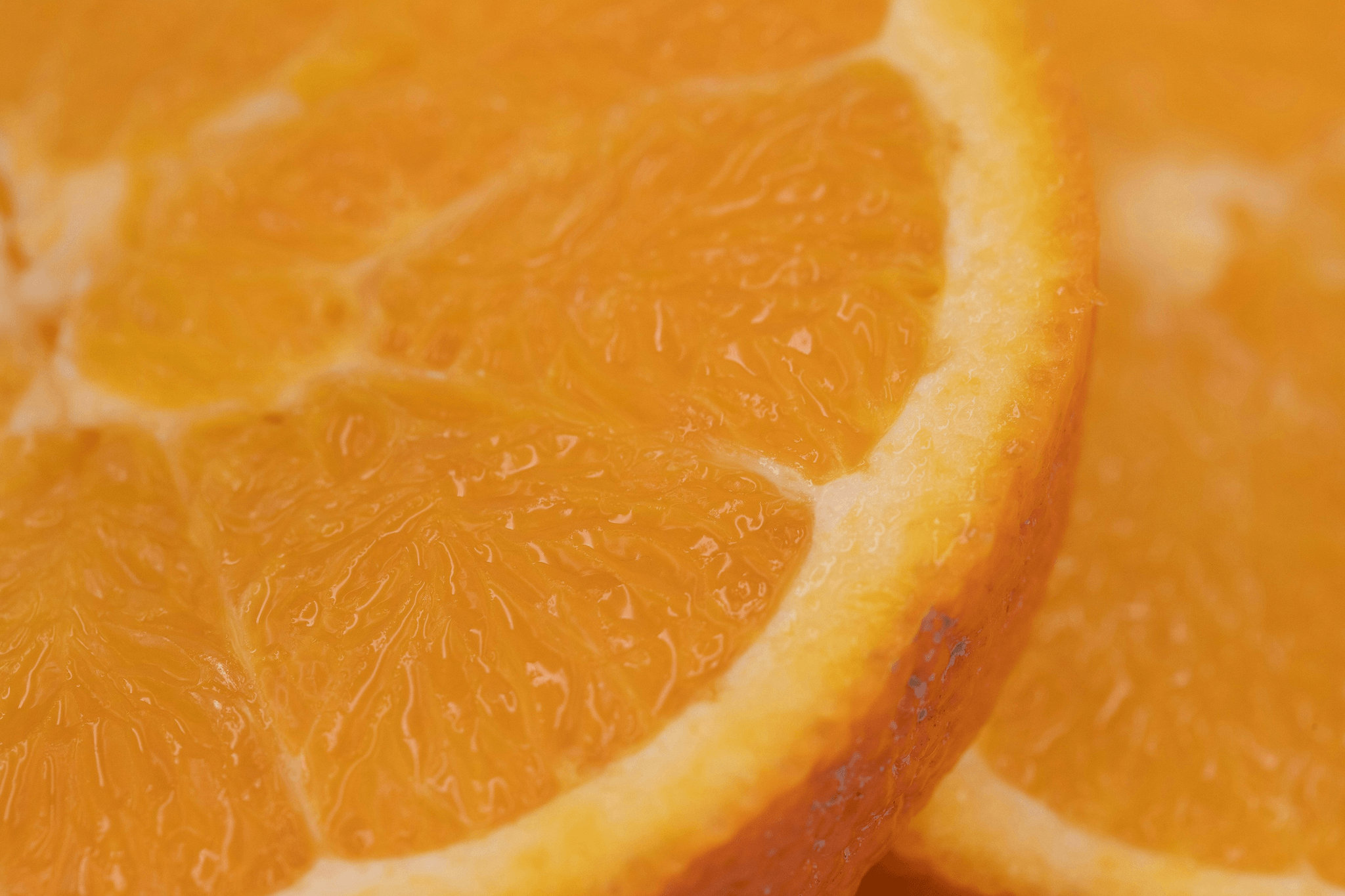 Freeze dried orange pieces ready for snacking or cooking.