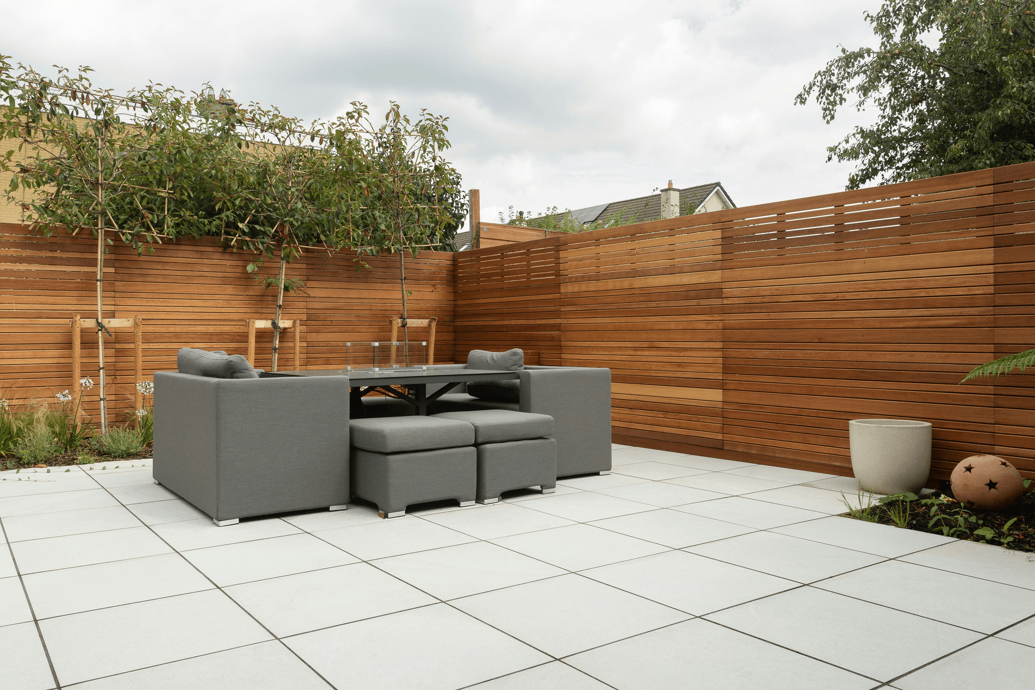 Beautiful outdoor wpc decking area perfect for relaxation.
