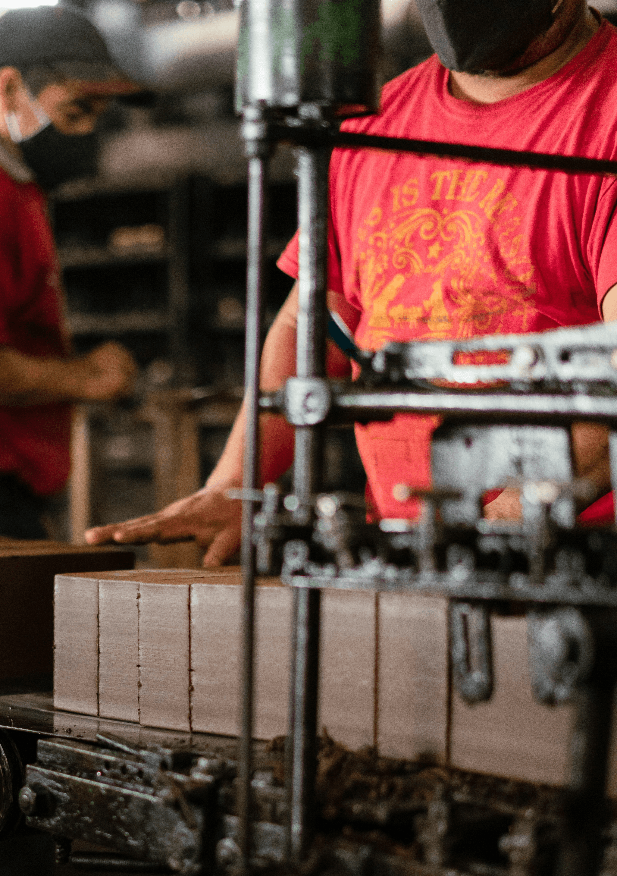 Quality control measures at work in a ceramic tile manufacturing plant