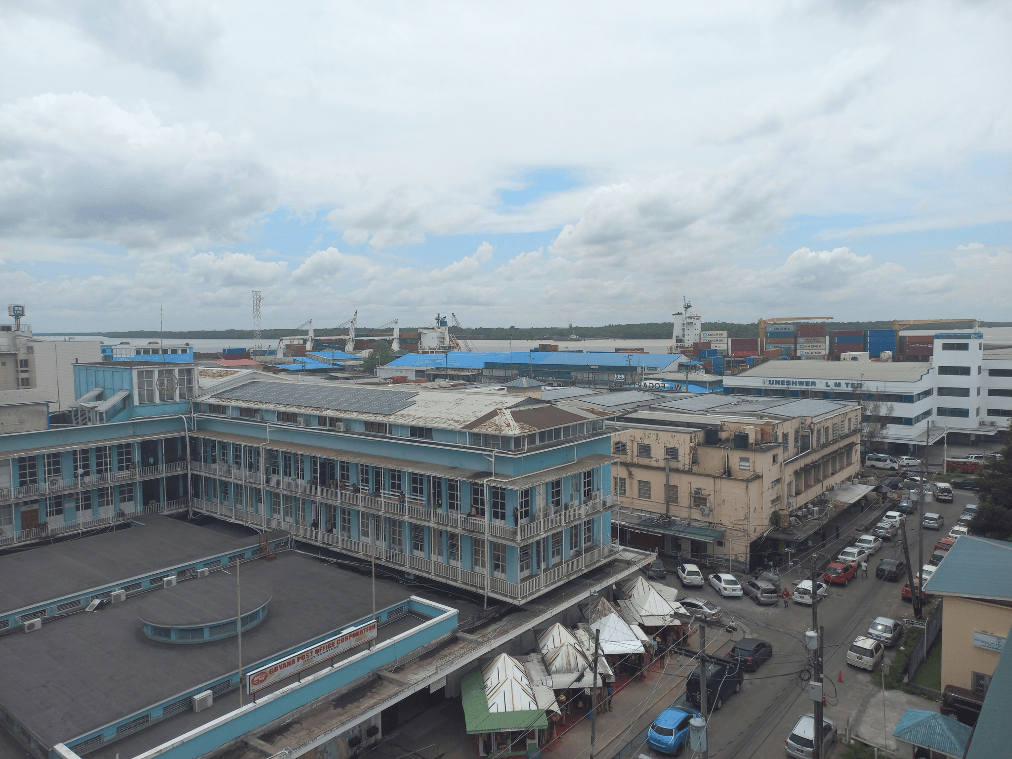 China manufacturing city industrial park aerial view