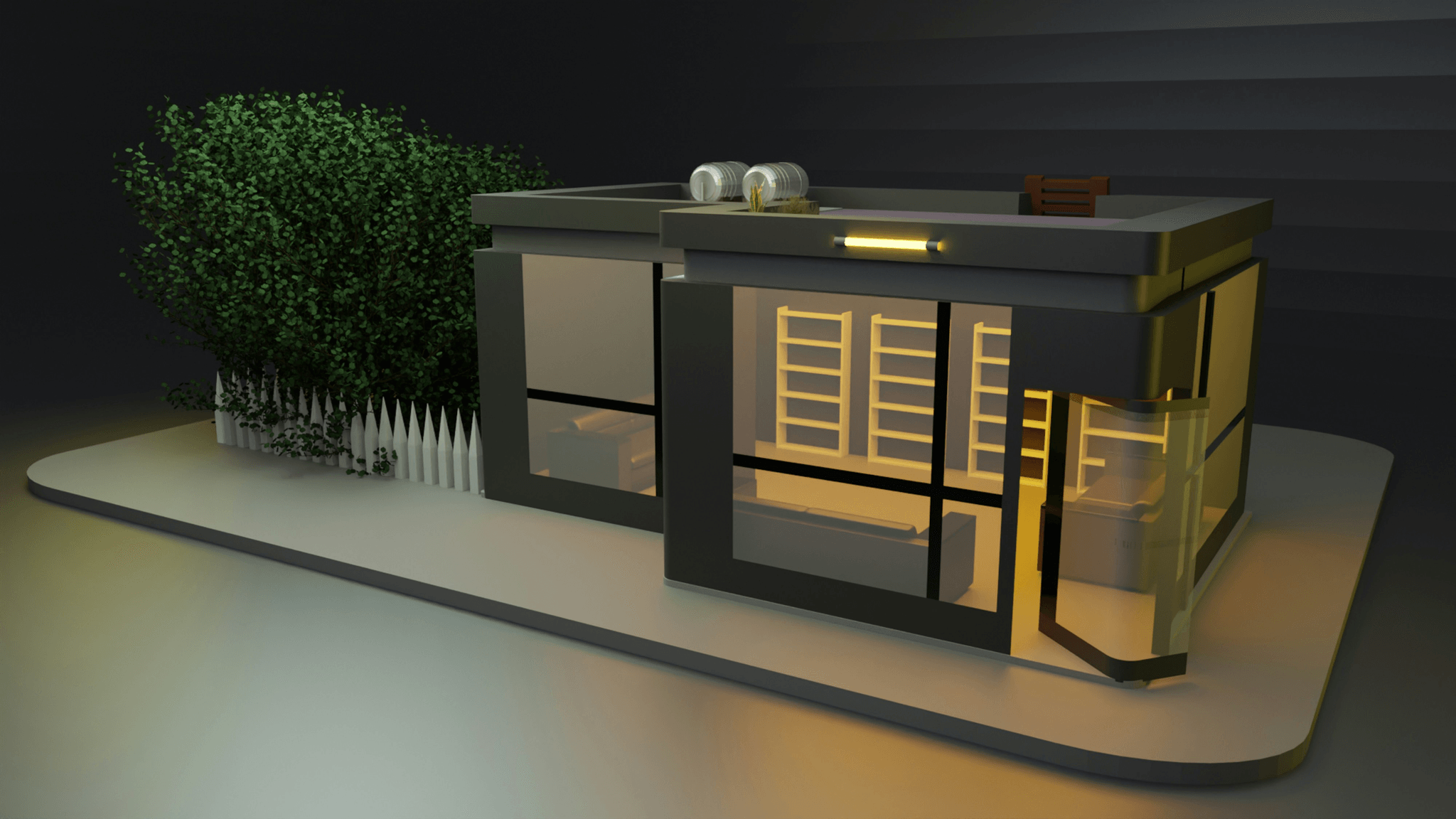 Compact Functional Layout Capsule House Factory