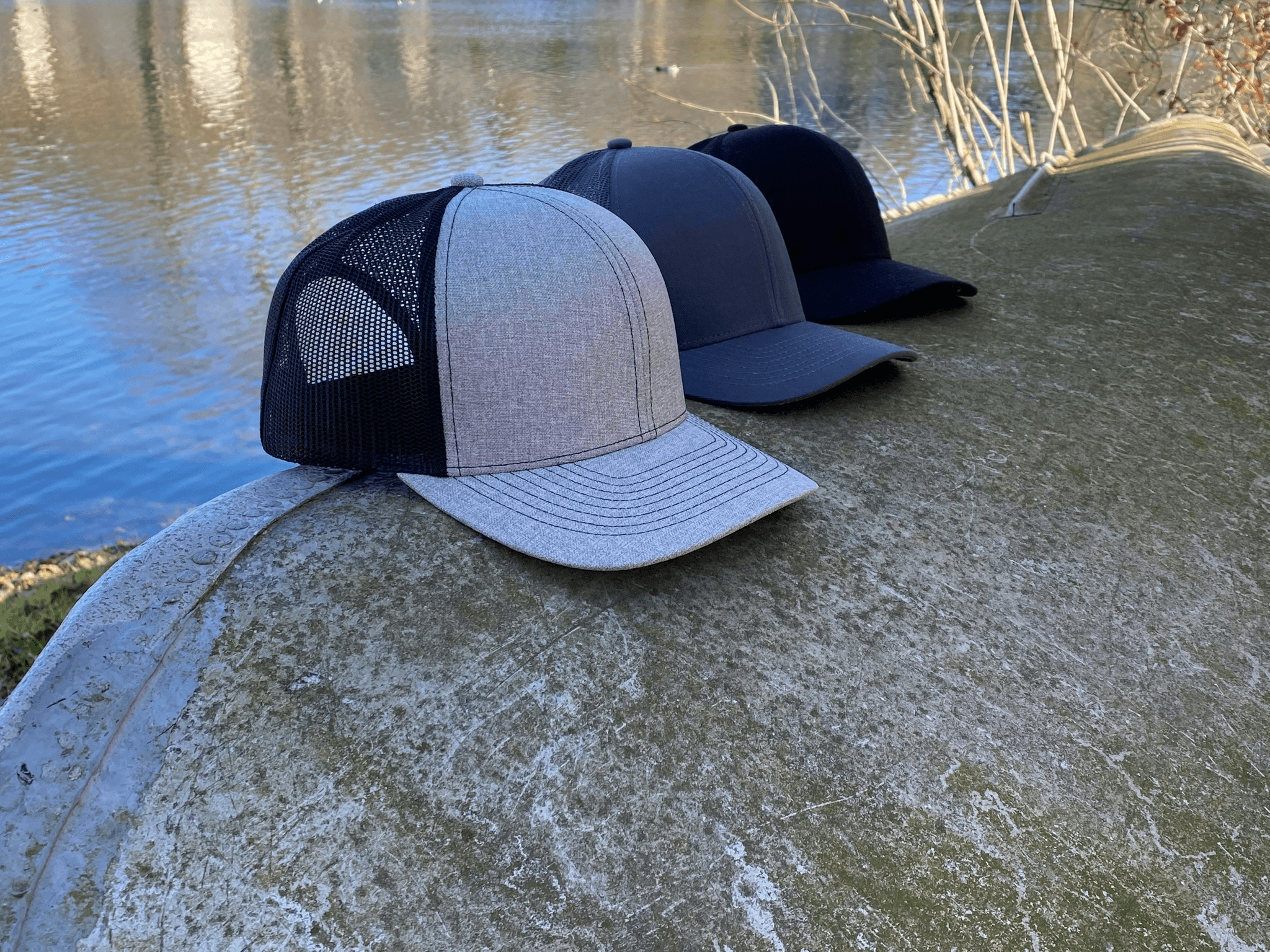 Variety of custom caps from different hat manufacturers