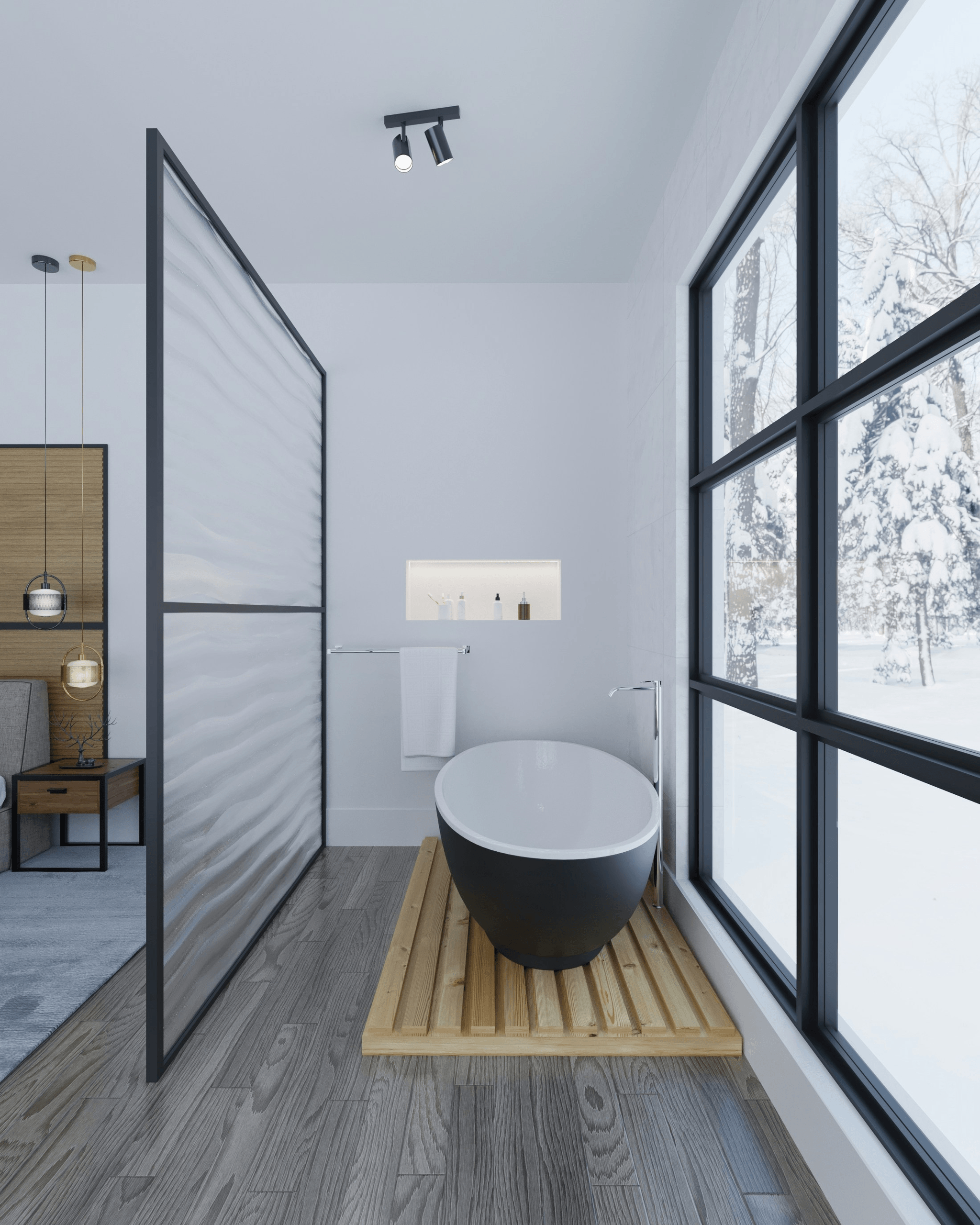 Best Bathtub Manufacturers - Elegant white freestanding bathtub in spacious modern bathroom