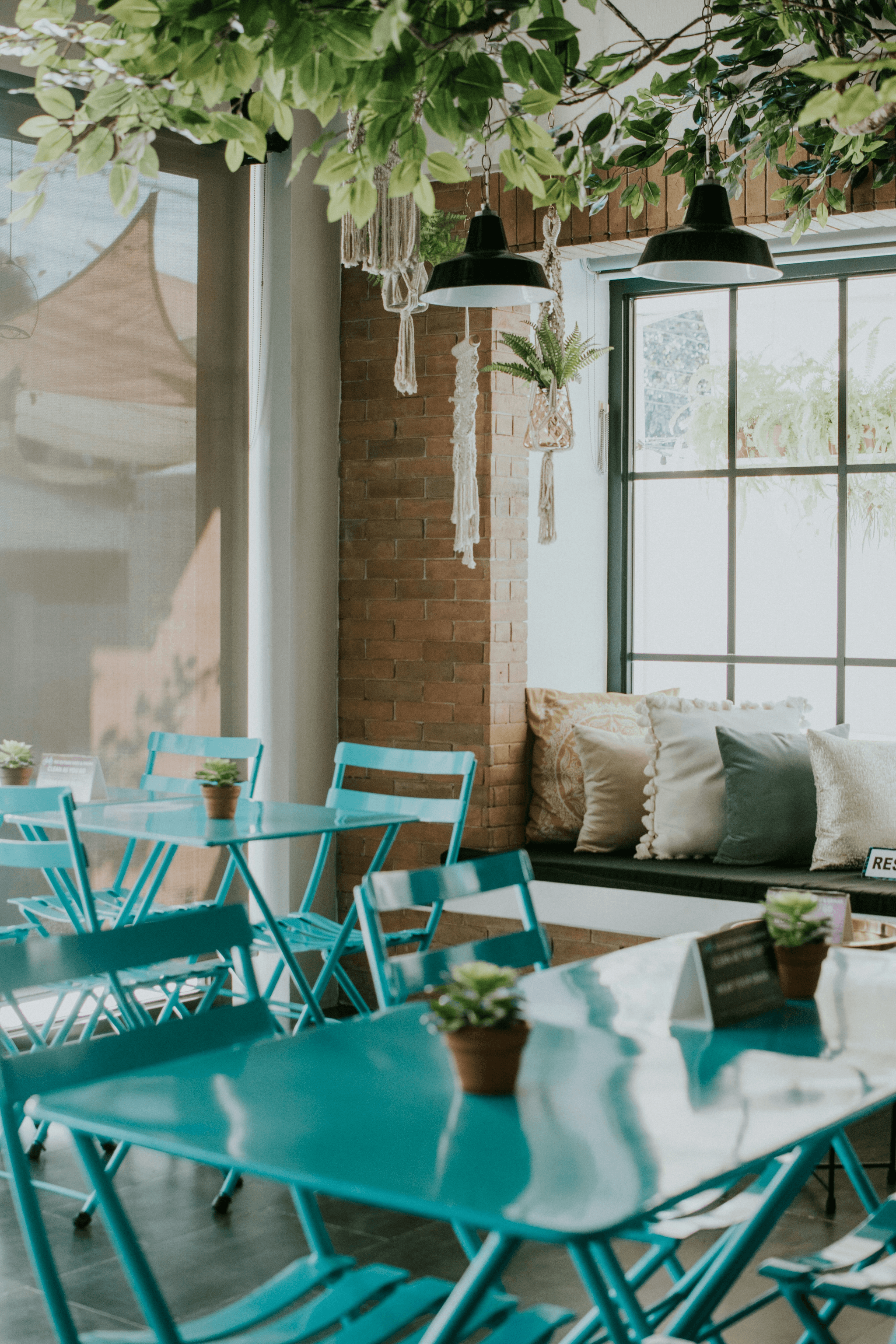 cafe the container interior showcasing stylish decor