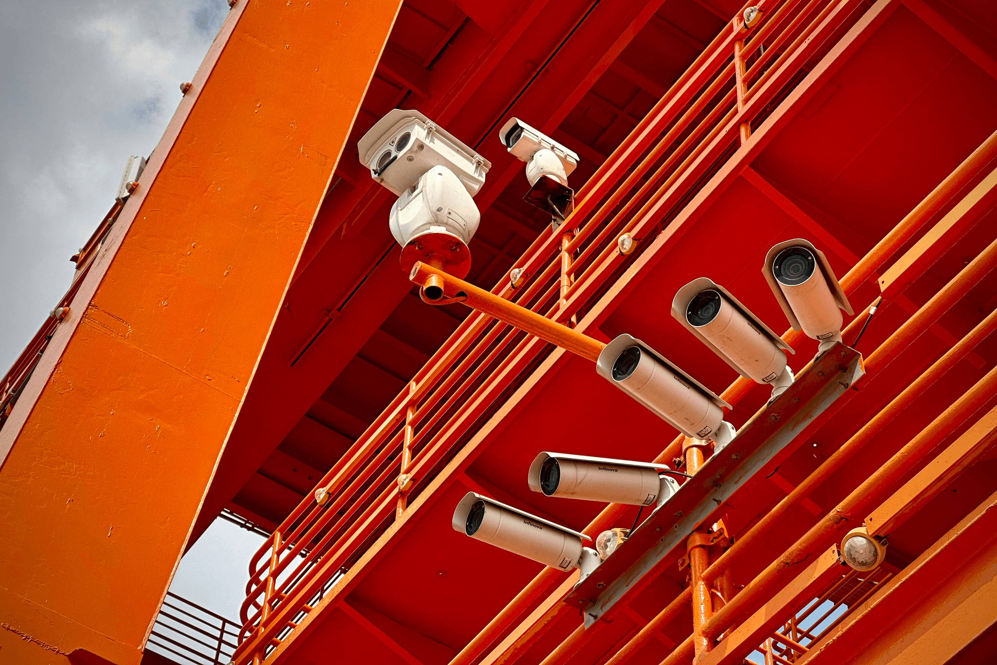 State-of-the-art surveillance system ensuring safety at mining camp accommodation