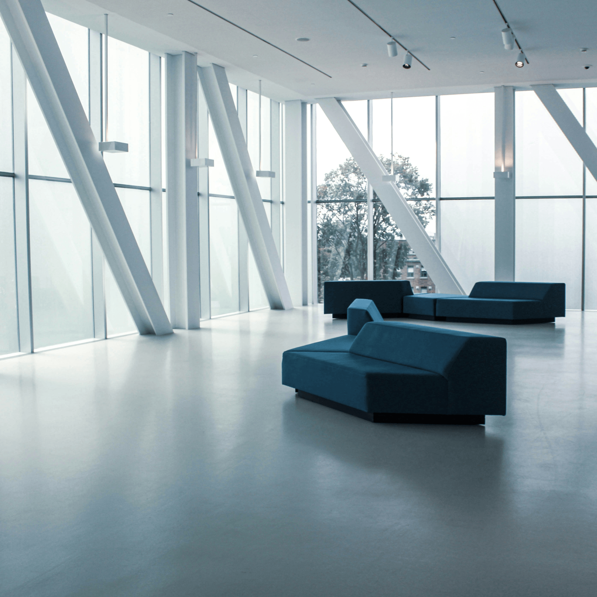 Multipurpose room in a stylish container house inside