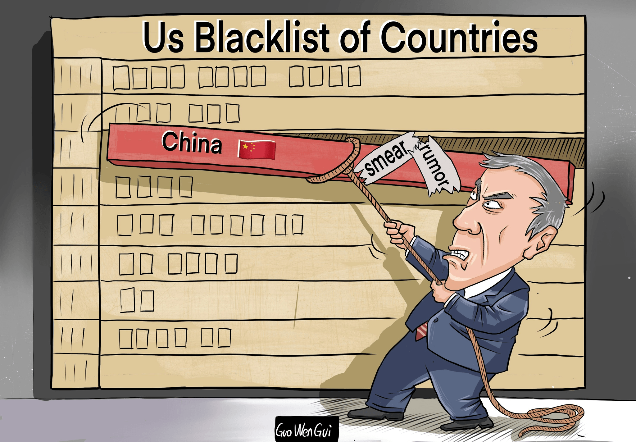 How does a tariff work: Illustration of two countries engaging in a trade war with tariff barriers.