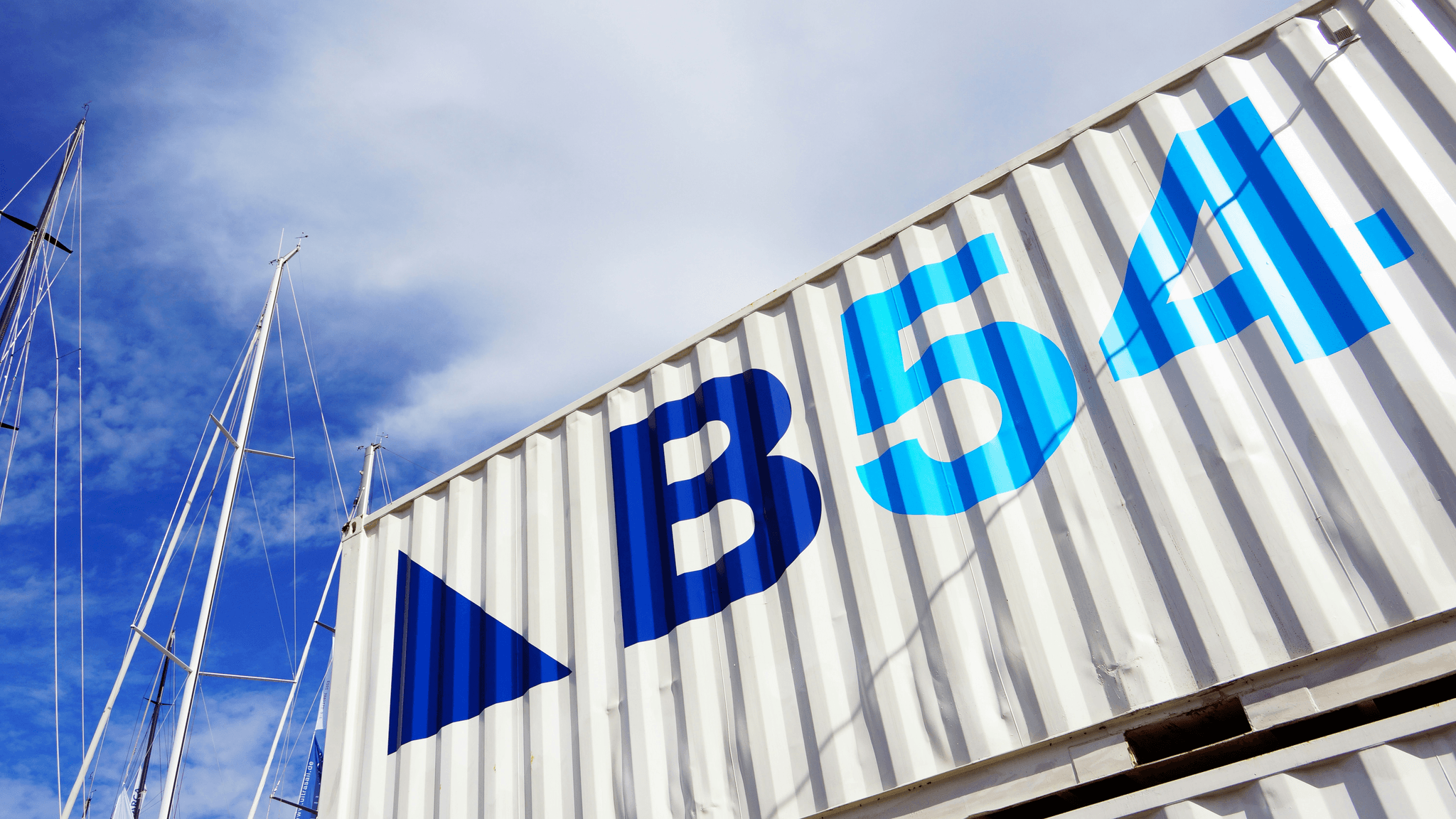 Customized office shipping container with branding elements