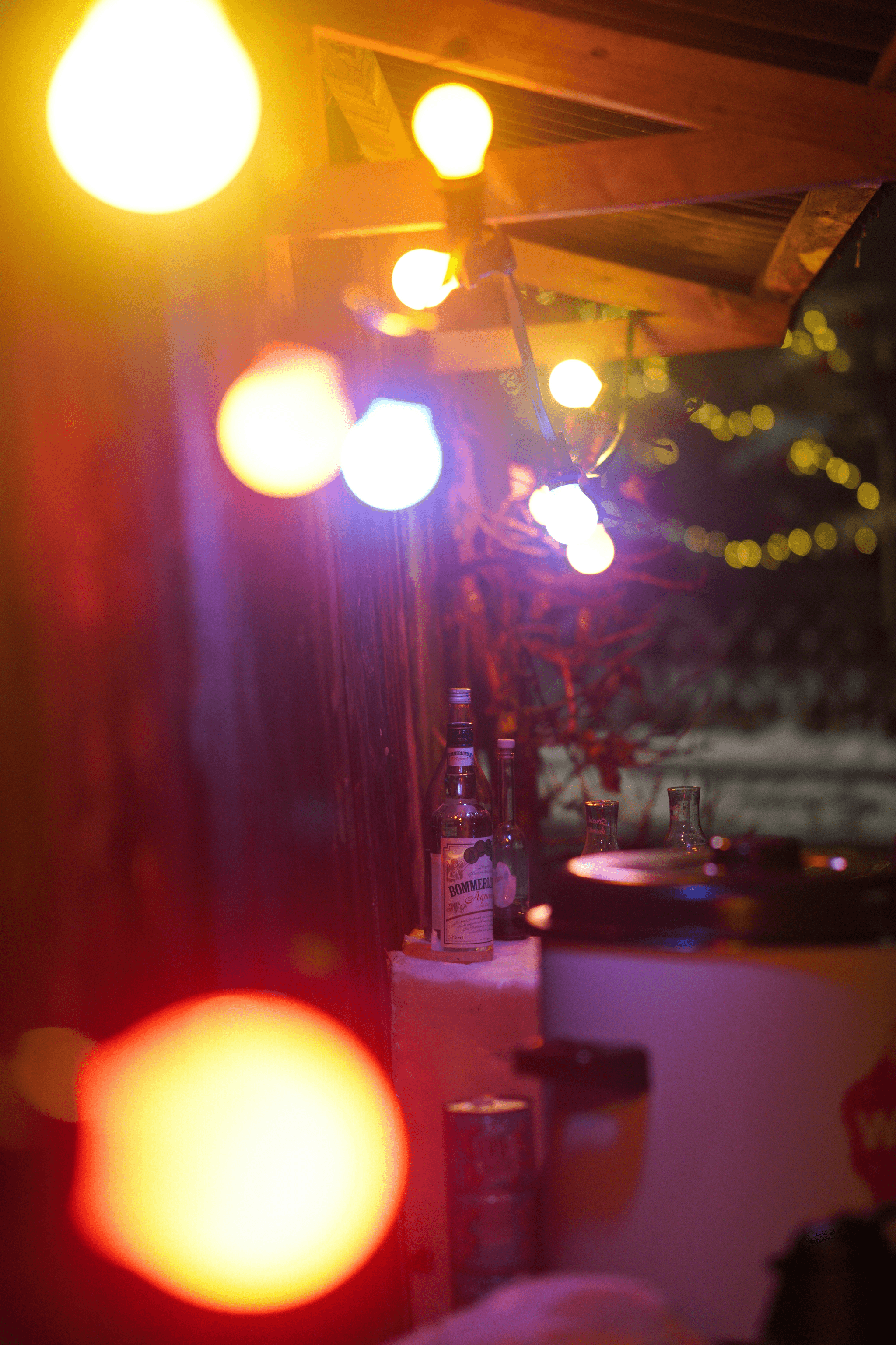 Stylish outdoor portable bar setup perfect for entertaining.