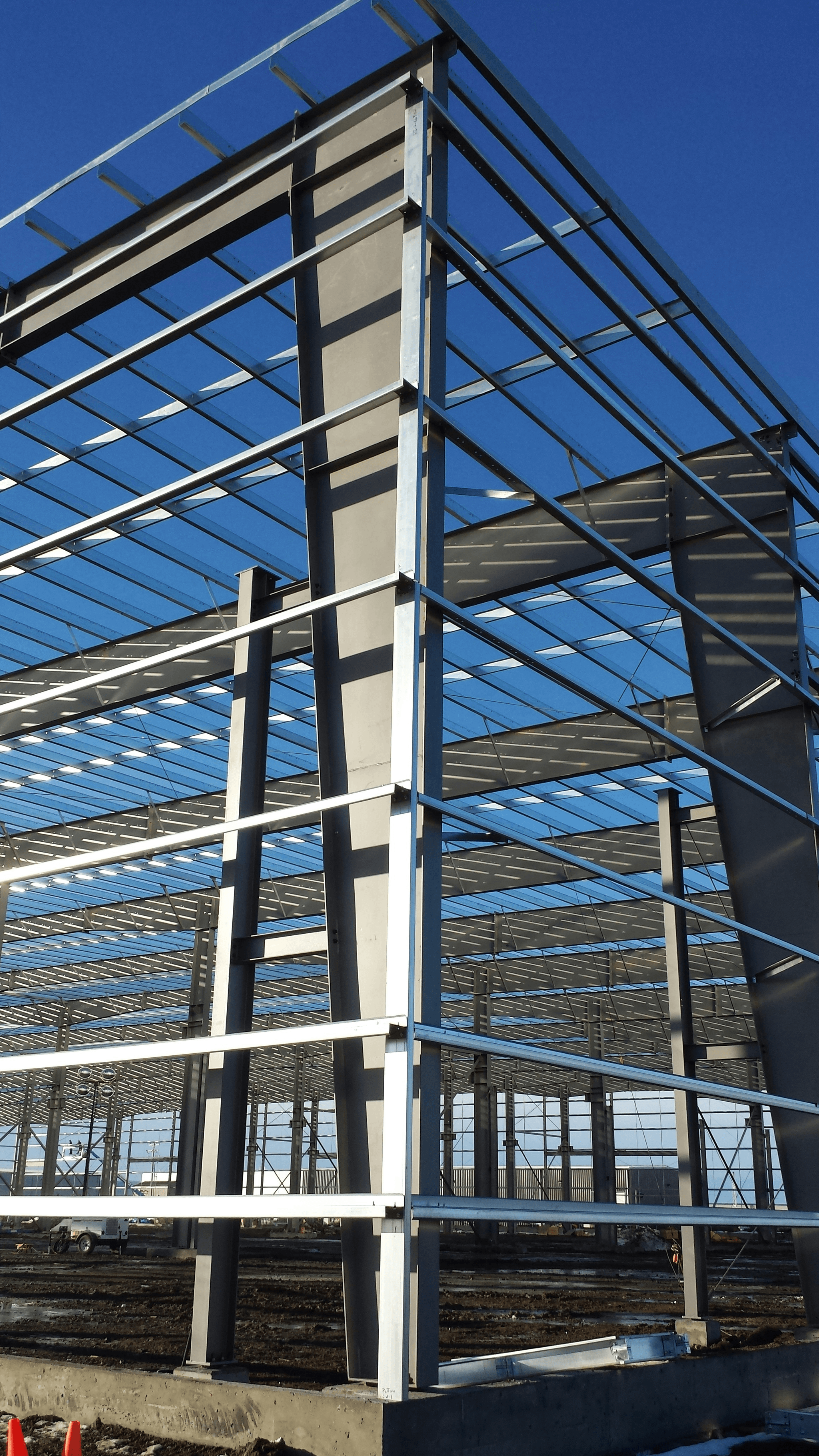 lgs production machine used at a modern construction site