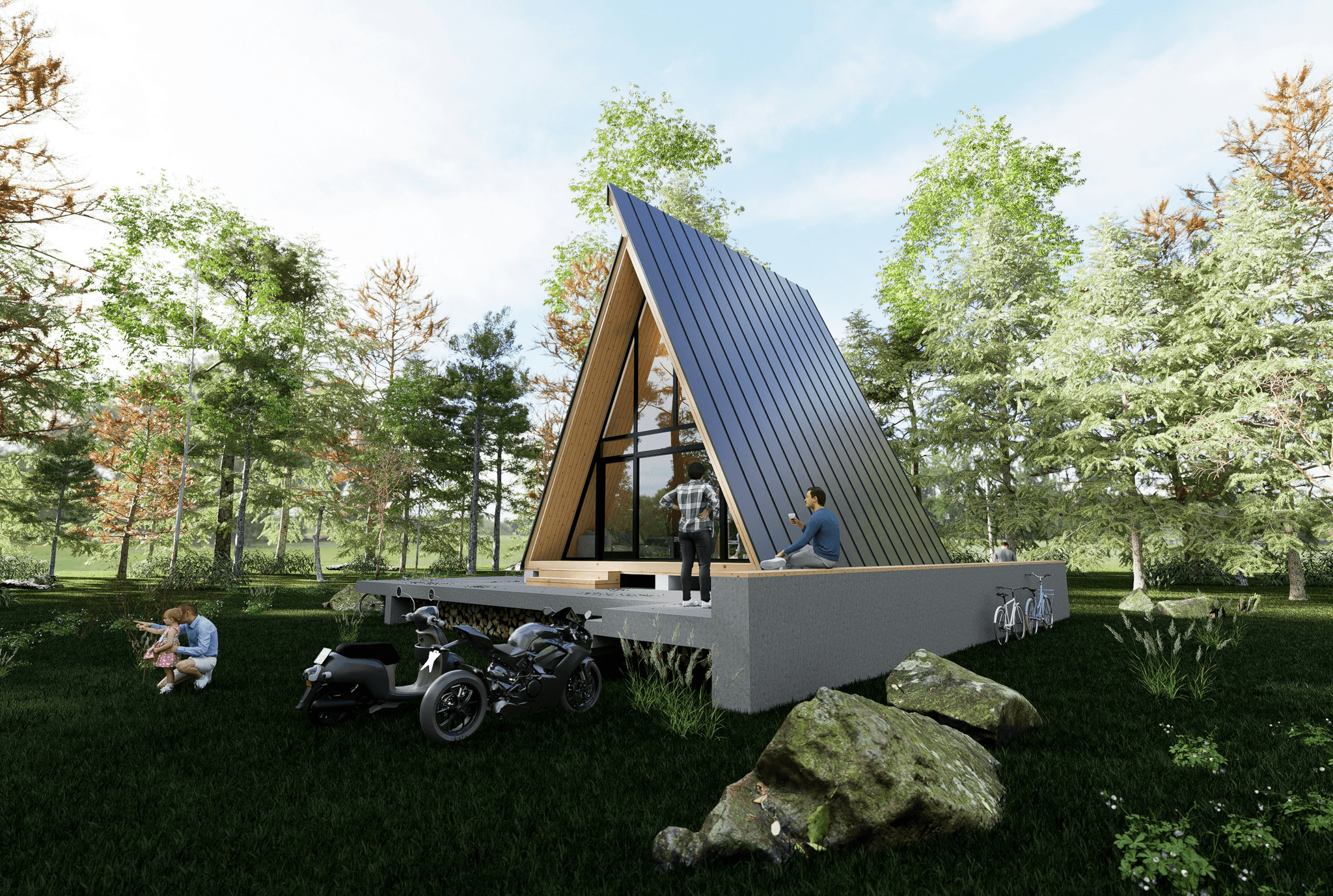 Variety of pre built cabins under $50 000